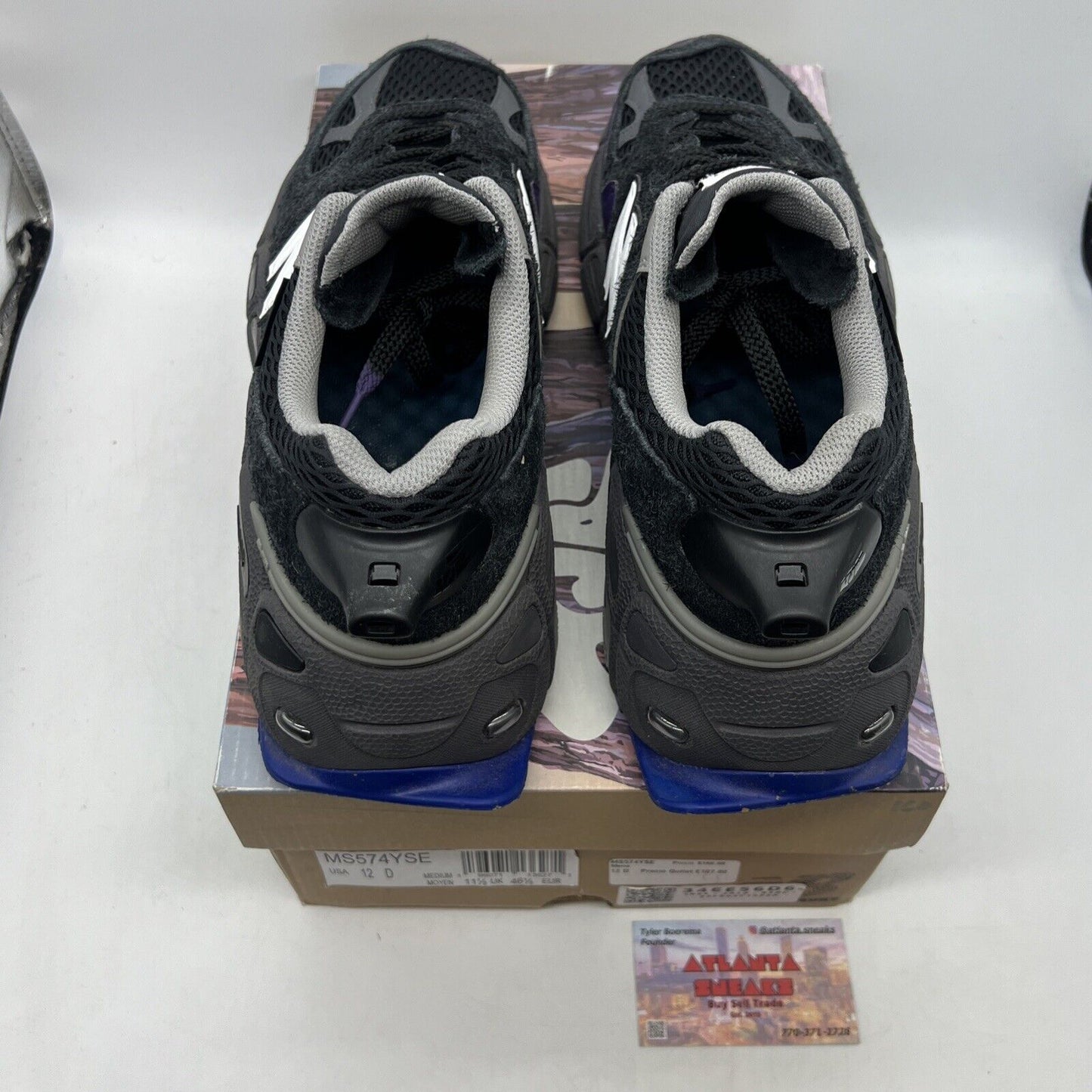 Size 12 - New Balance Salehe Bembury x 574 YURT Universal Communication - Black