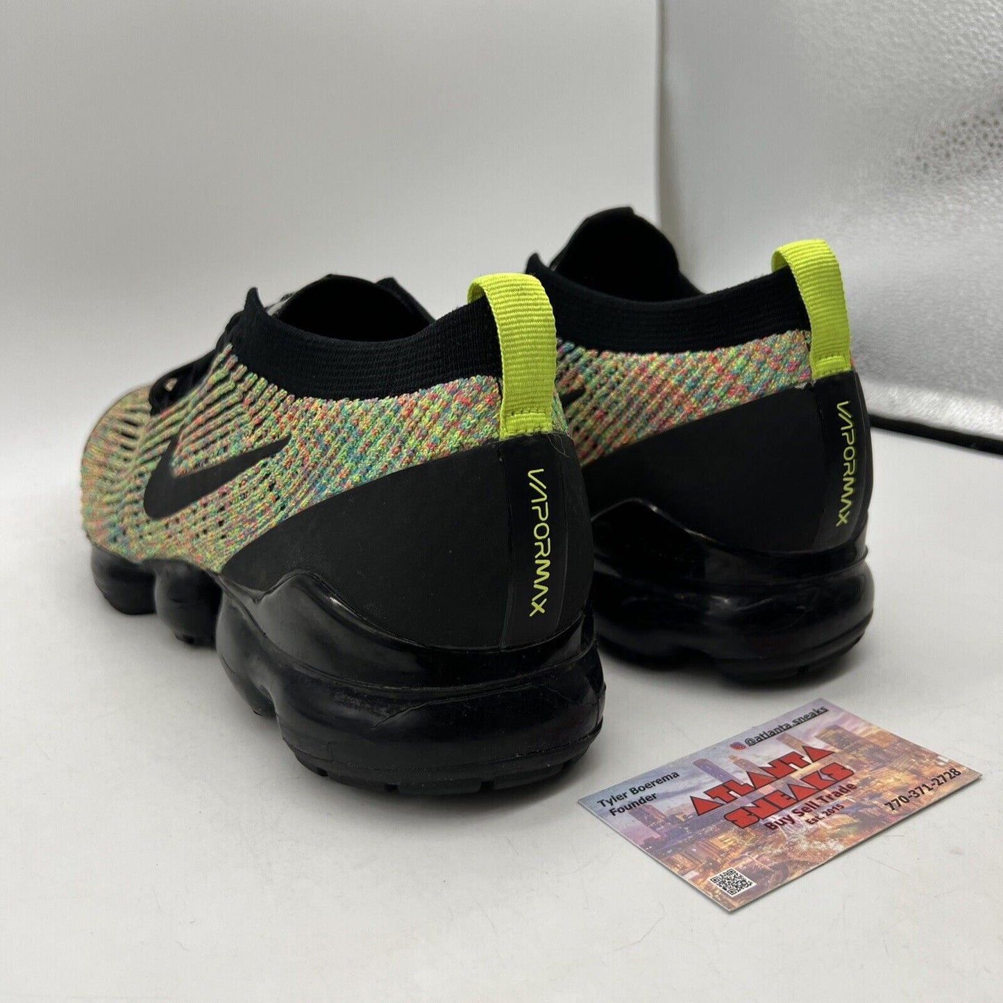 Size 12 - Nike Air VaporMax Flyknit 3 Multi-Color Black (AJ6900-006)