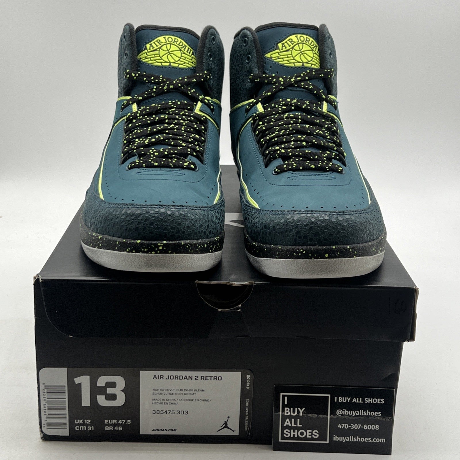 Size 13 - Air Jordan 2 Retro Nightshade (385475-303)