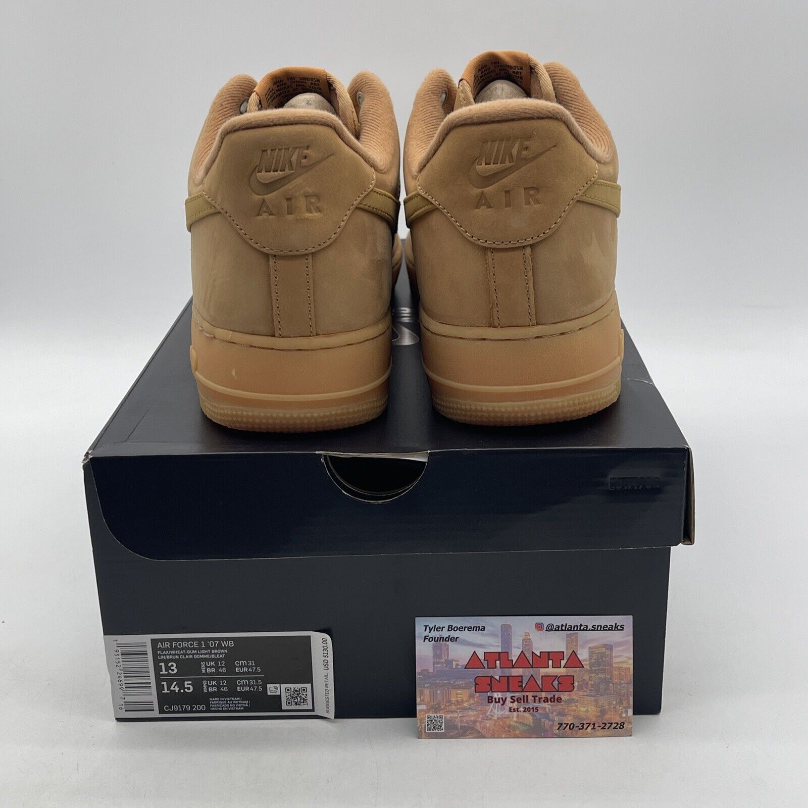 Size 13 - Nike Air Force 1 Low Flax 2019/2022 Brown Suede (CJ9179-200)
