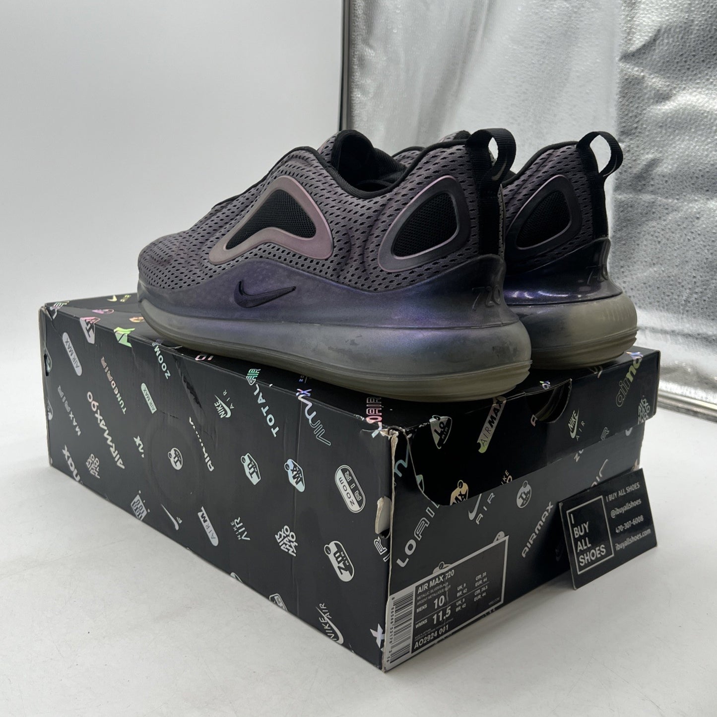 Size 10 - Nike Air Max 720 Northern Lights Night (AO2924-001)