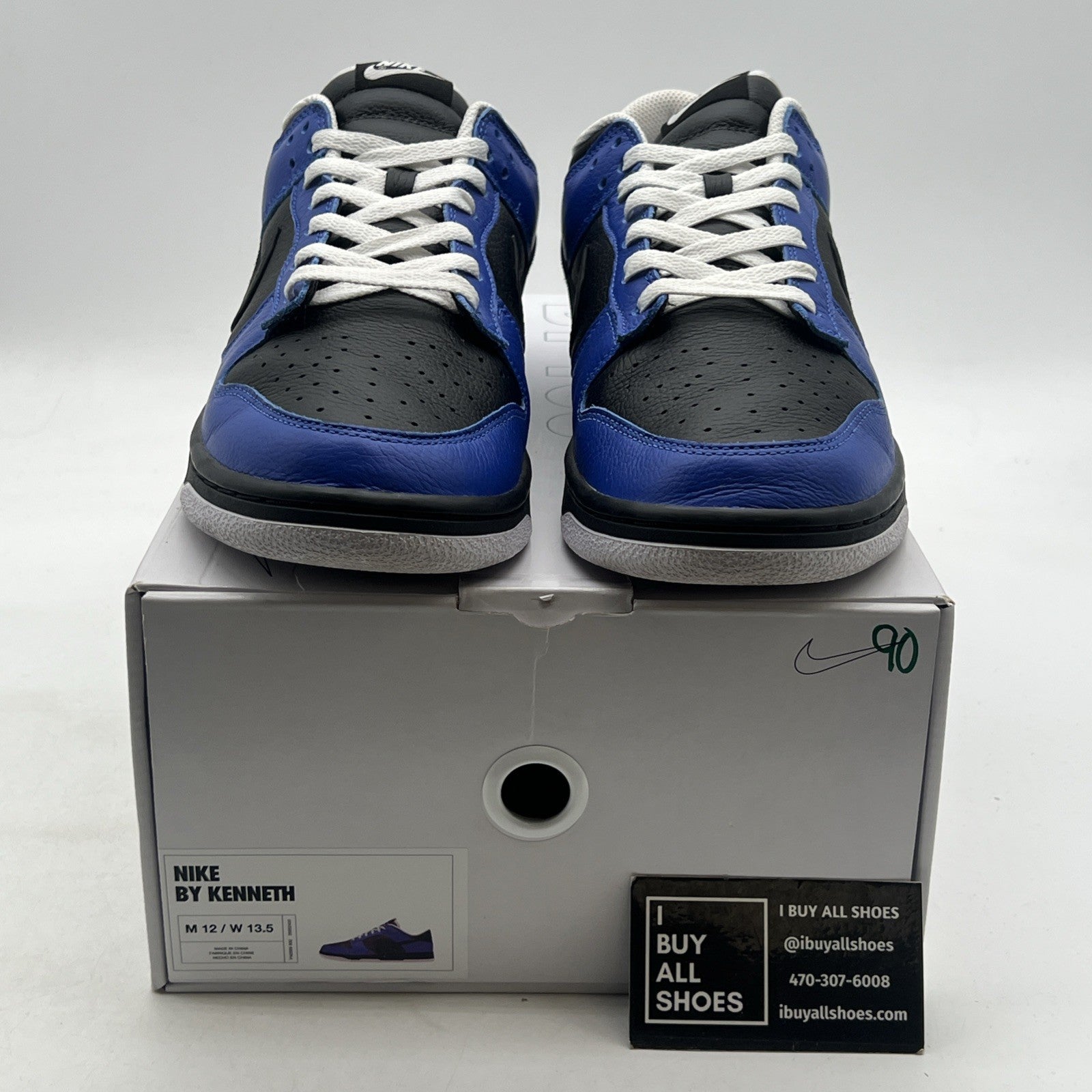 Size 12 - Nike Dunk Low ID By You Black Blue White Men’s (FN0569-900)