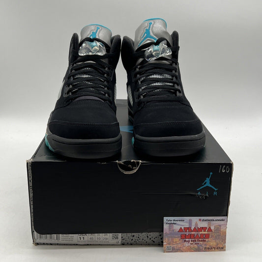 Size 11 - Jordan 5 Retro Mid Aqua Black Suede Aqua (DD0587-047)