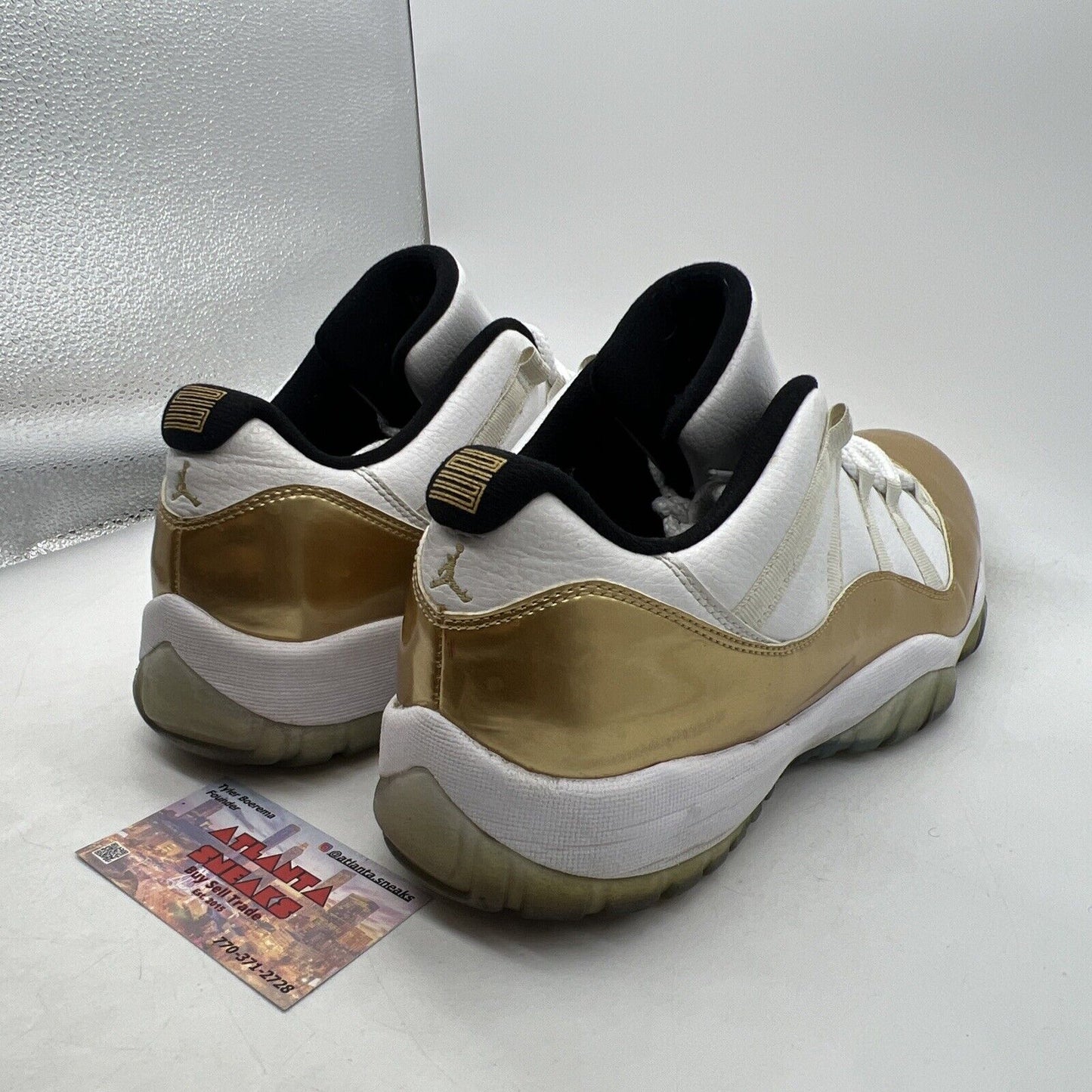 Size 13 - Air Jordan 11 Retro Low Closing Ceremony White Gold Leather 528895-103