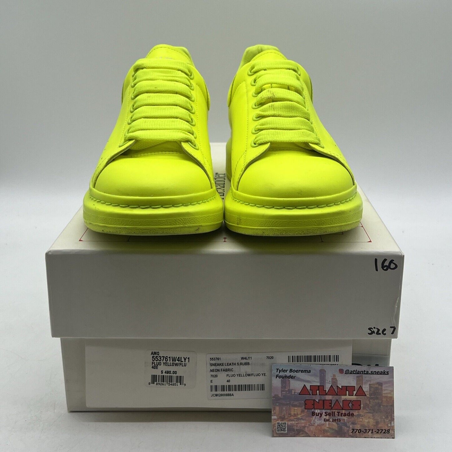 Size 7 - Alexander McQueen Fluorescent Yellow