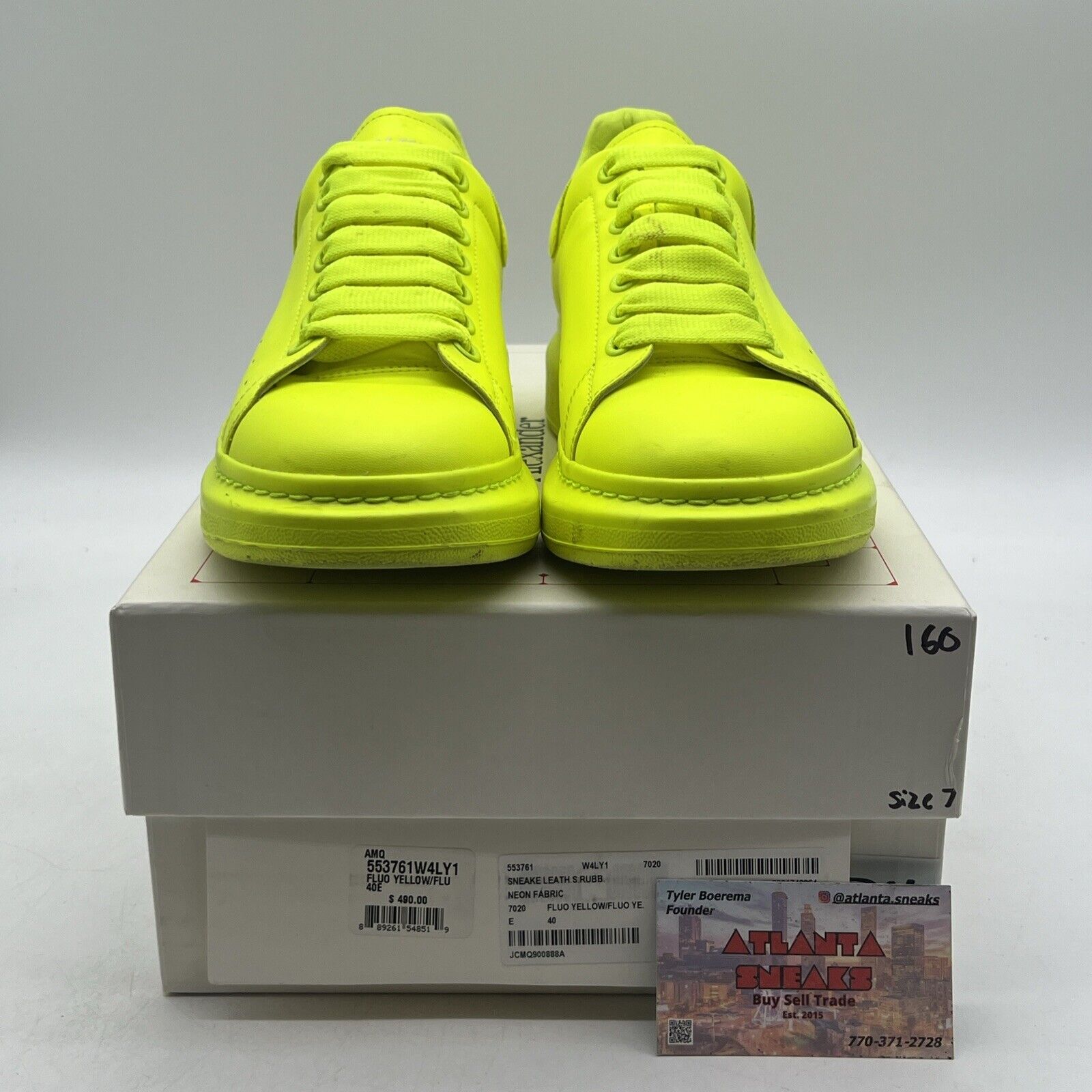 Size 7 - Alexander McQueen Fluorescent Yellow