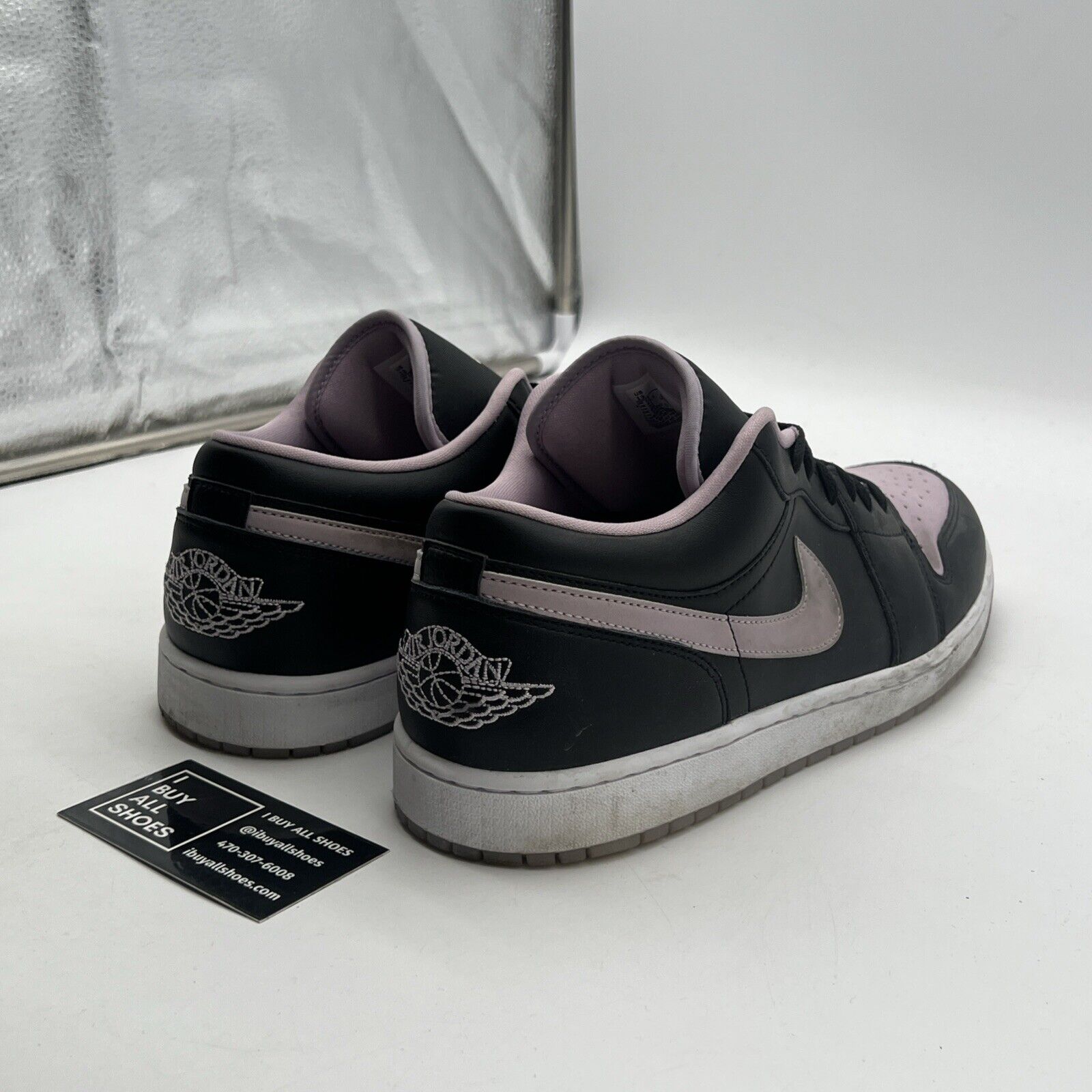 Size 13 - Air Jordan 1 SE Low Black Iced Lilac (DV1309-051)