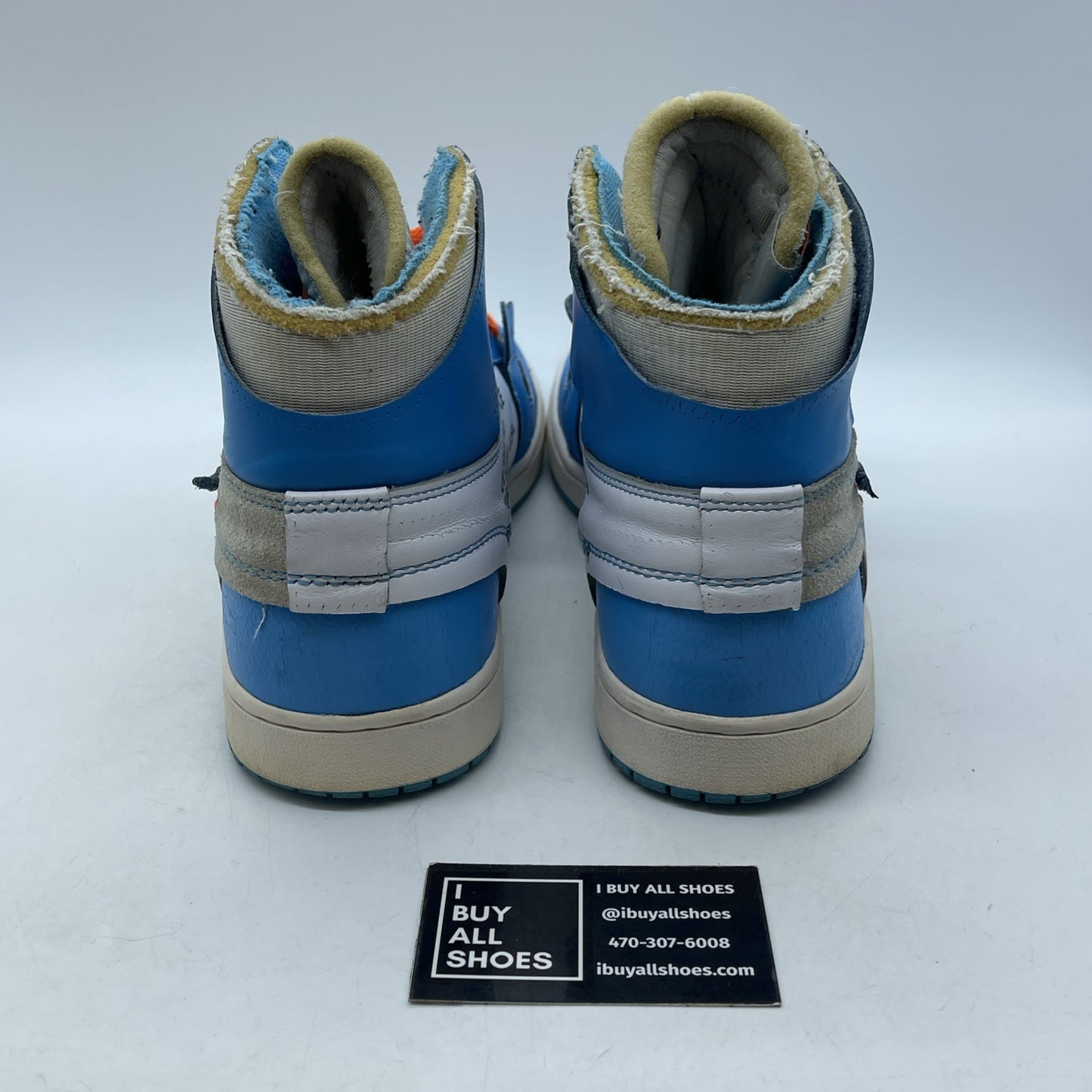 Size 12 - Jordan 1 Retro OG x Off-White High UNC Blue White Grey (AQ0818-148)