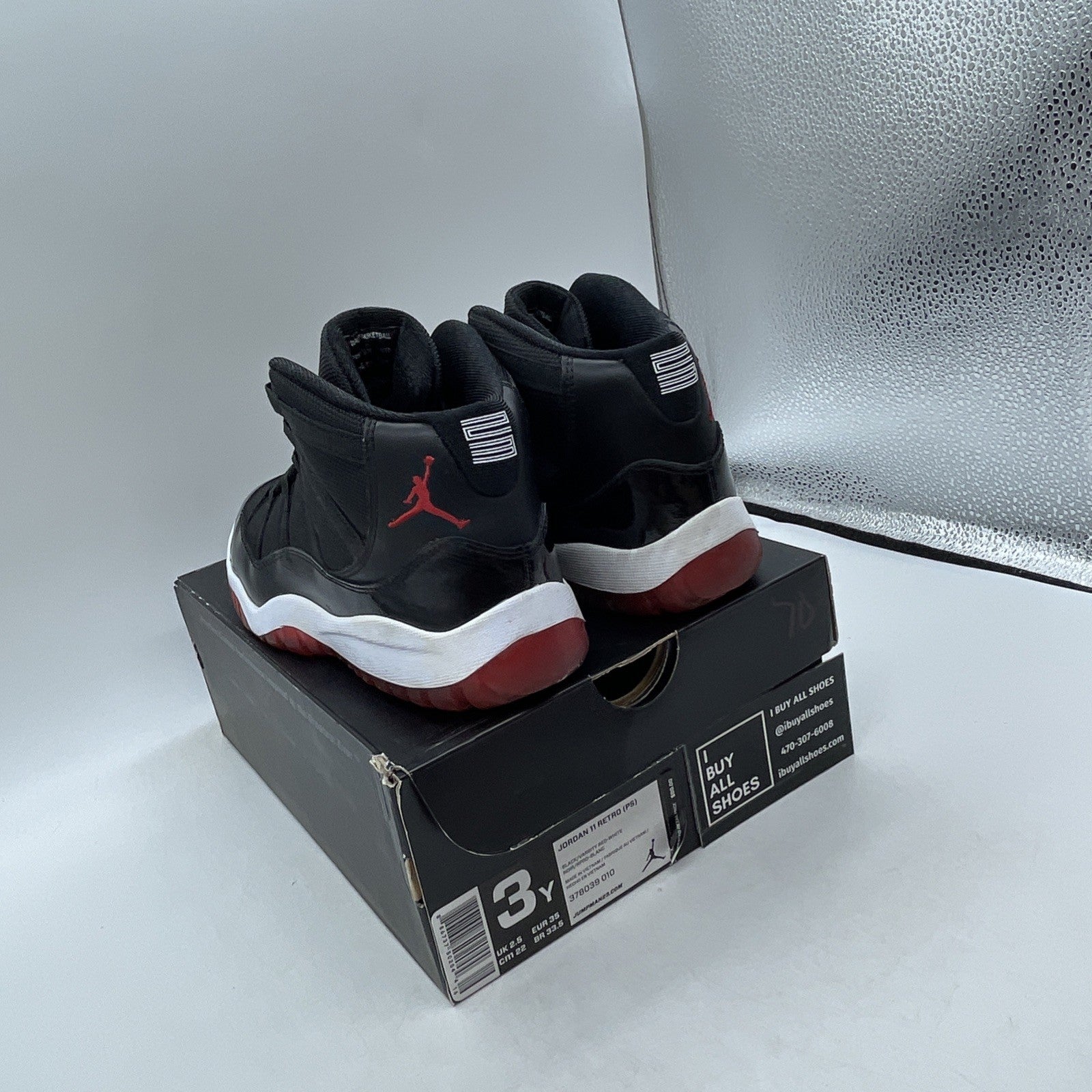 Size 3Y - Nike Air Jordan 11 Retro Playoffs 2012 (378039-010)