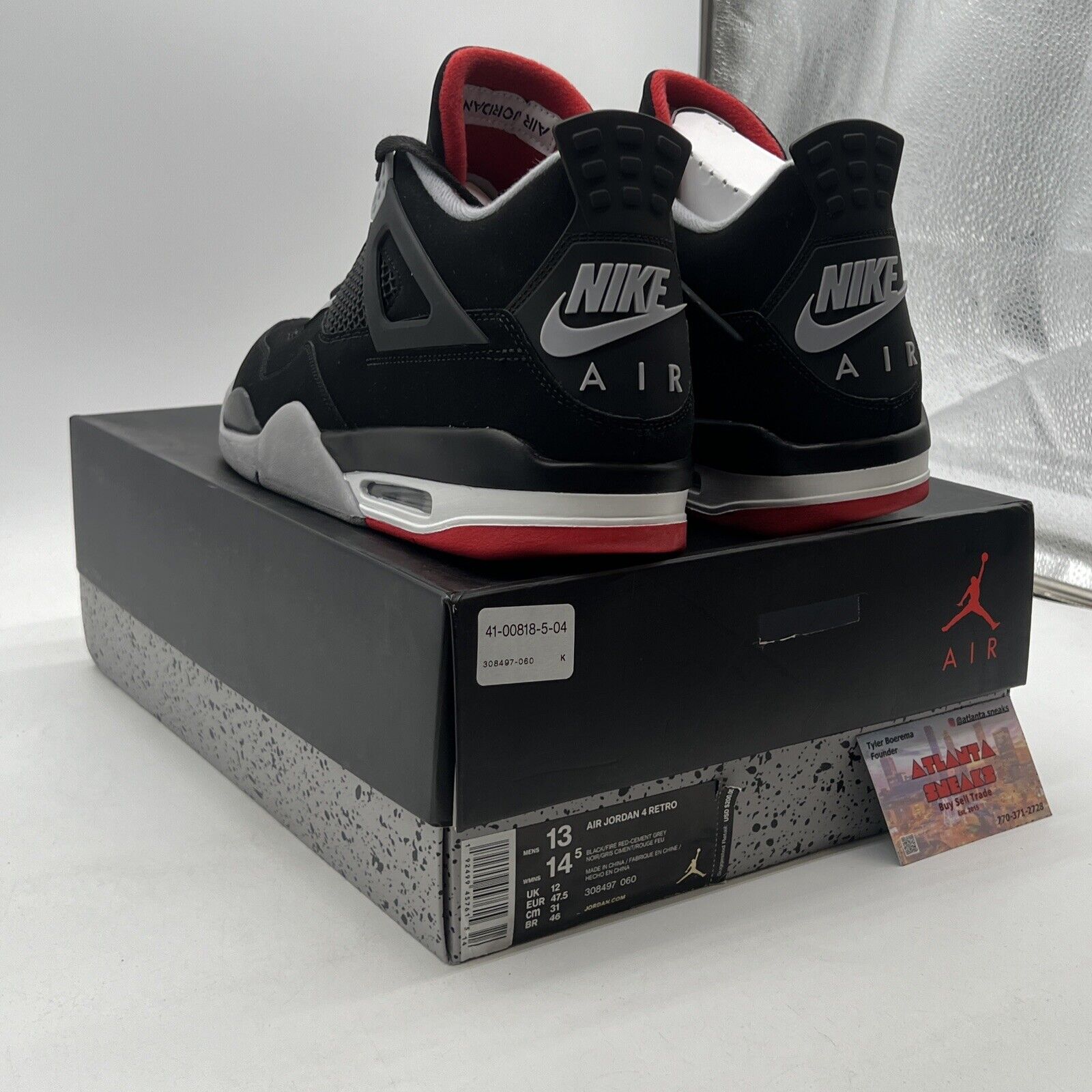 Size 13 - Air Jordan 4 Retro OG Mid Bred 2019 (308497-060)