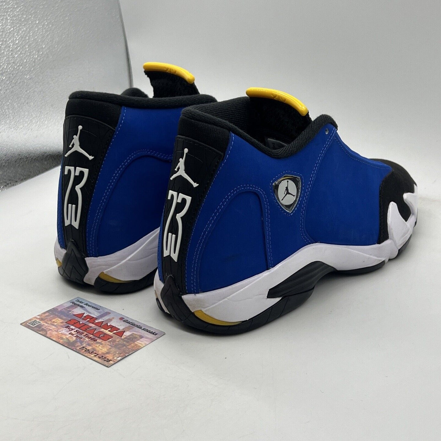 Size 9 - Air Jordan 14 Retro Laney Blue Yellow Black Suede (487471-407)