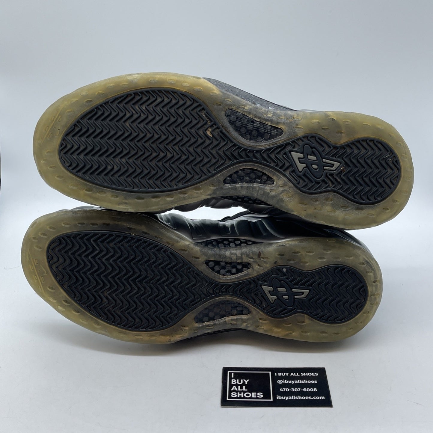 Size 13 - Nike Air Foamposite One Pewter Silver Black Suede Leather (314996-004)