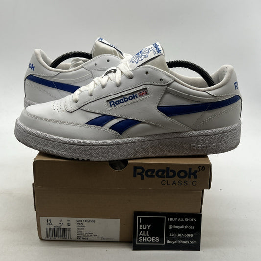 Size 11 - Reebok Club C Revenge White Collegiate Royal (EG7936)