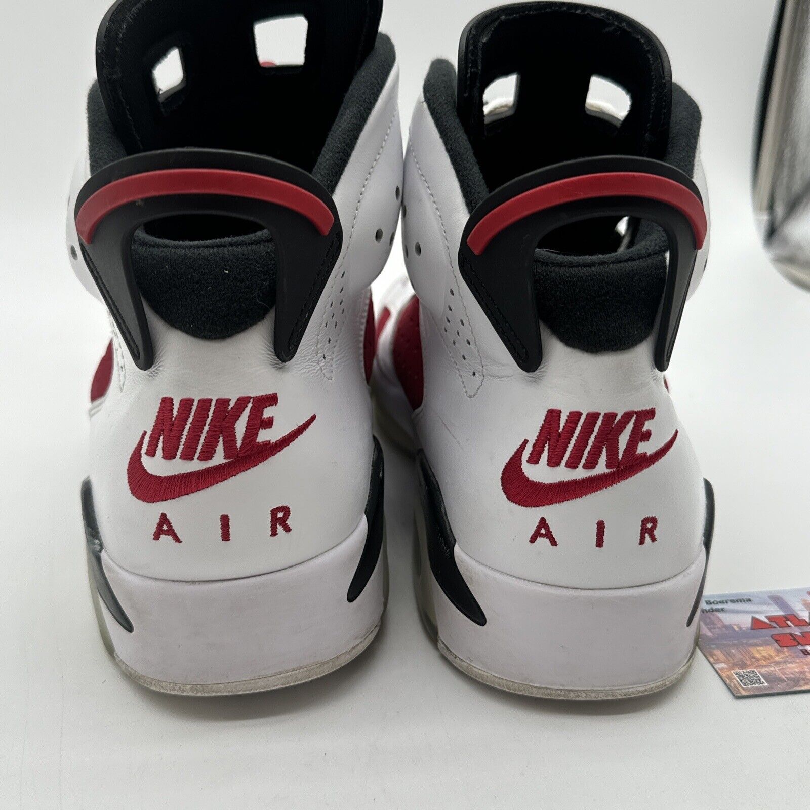 Size 9.5 - Jordan 6 Retro OG Mid Carmine White Red Suede Leather Black Icy Soles