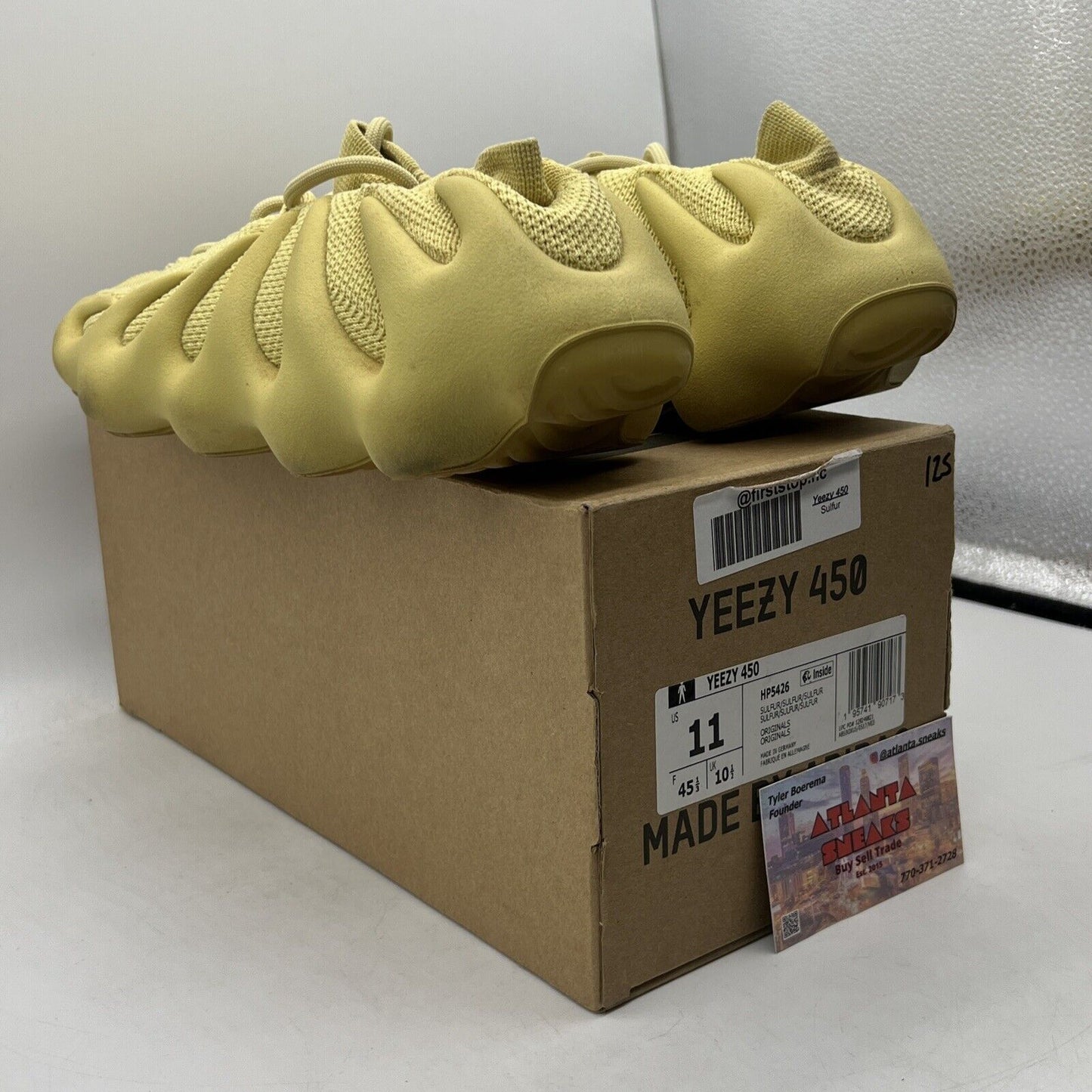 Size 11 - adidas Yeezy 450 Sulfur (HP5426)