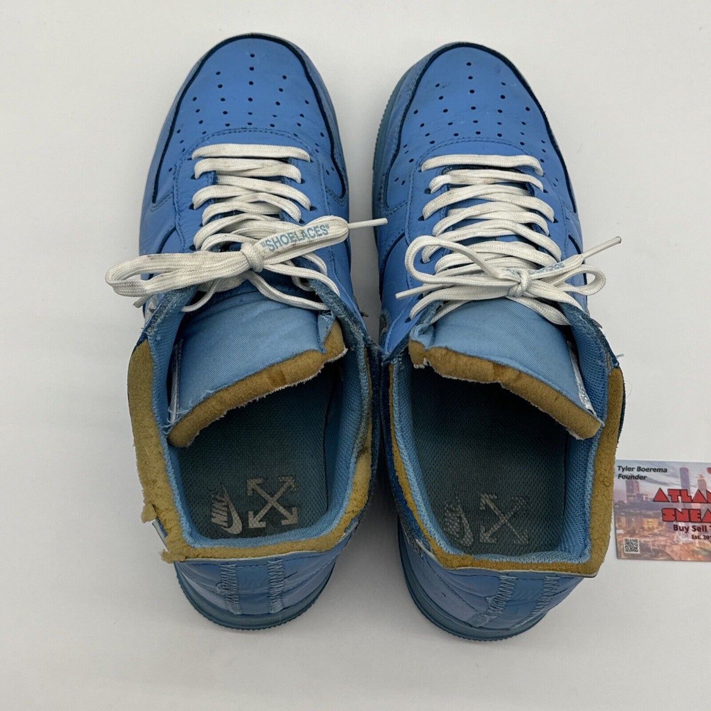 Size 11.5 - Nike Air Force 1 Low '07 x Off-White MCA Blue UNC Lowest On Market!