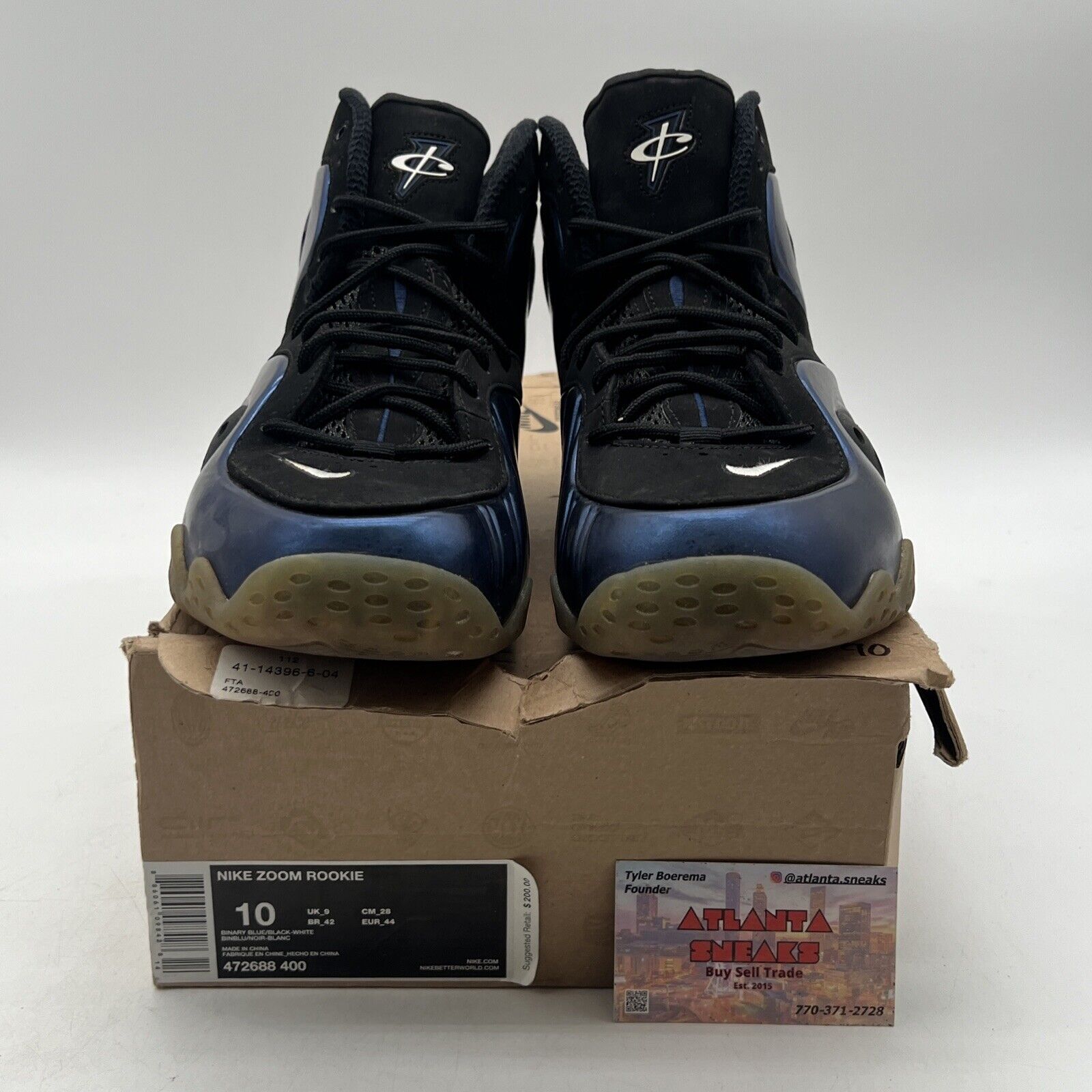 Size 10 - Nike Zoom Rookie Binary Blue Black Suede (472688-400)