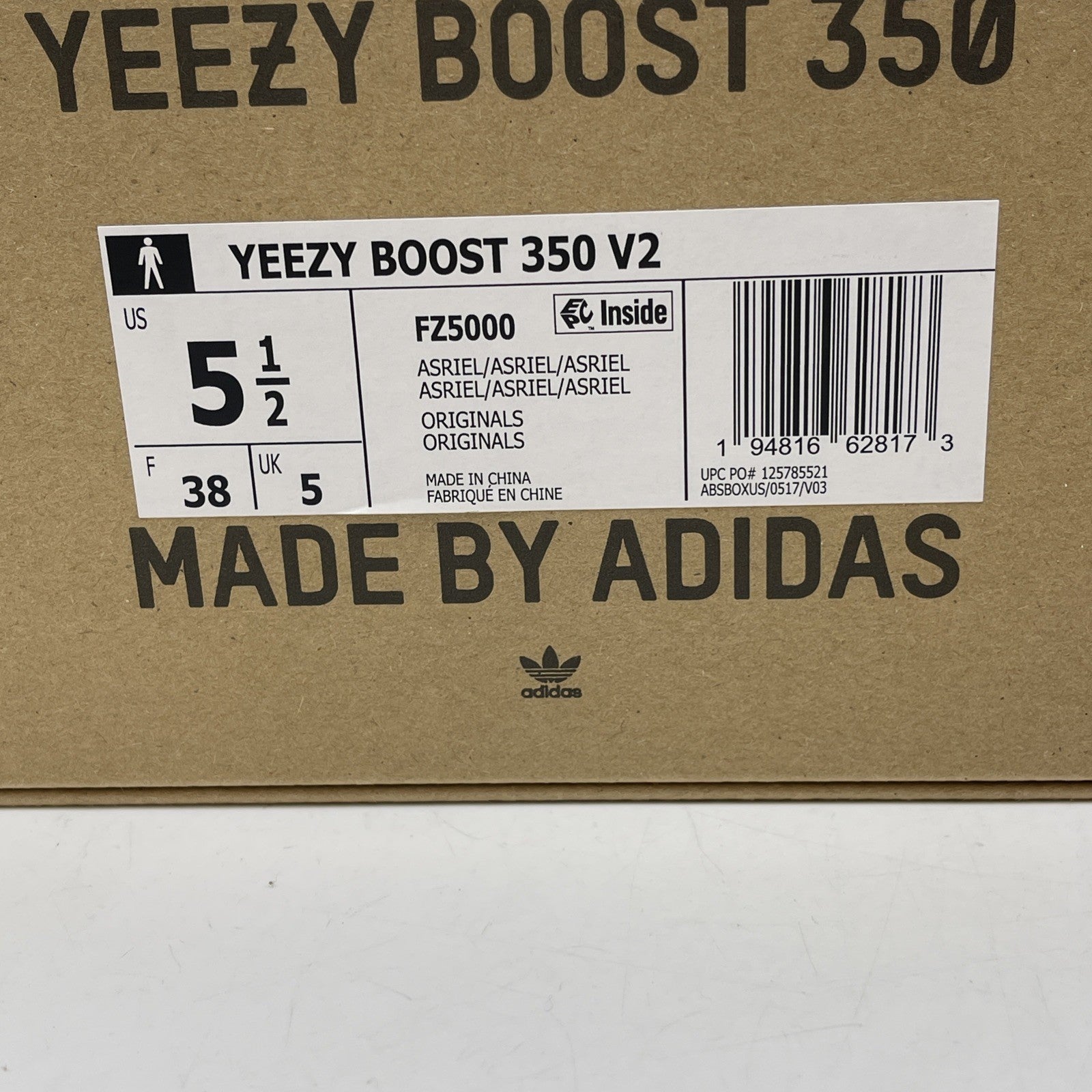 Size 5.5 - adidas Yeezy Boost 350 V2 Low Carbon Suede (FZ5000)