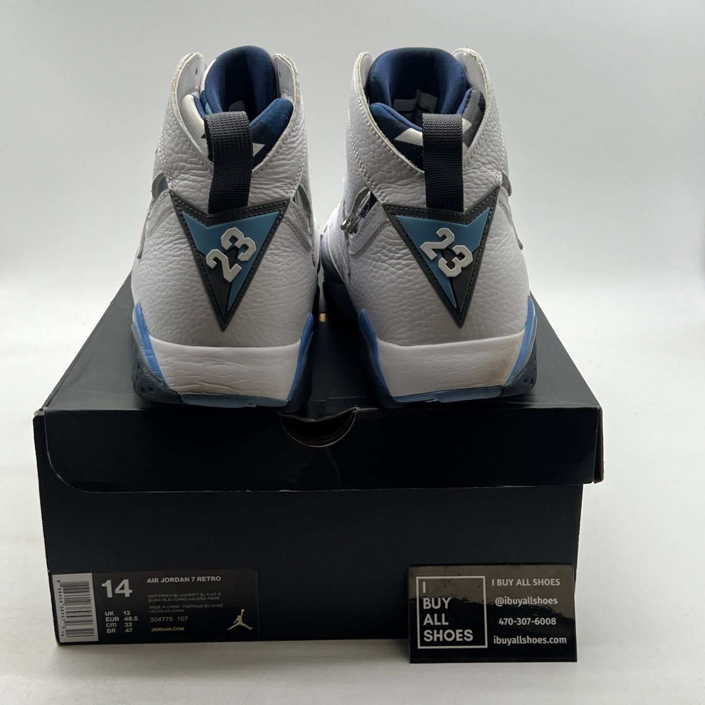 Size 14 - Air Jordan 7 Retro 2015 French Blue (304775-107)