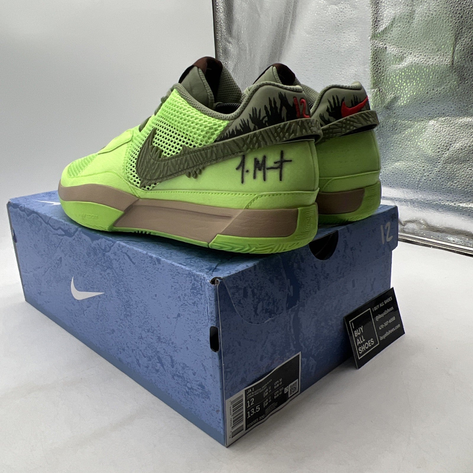 Size 12 - Nike Ja 1 NRG Halloween - Zombie (FD6565-300)
