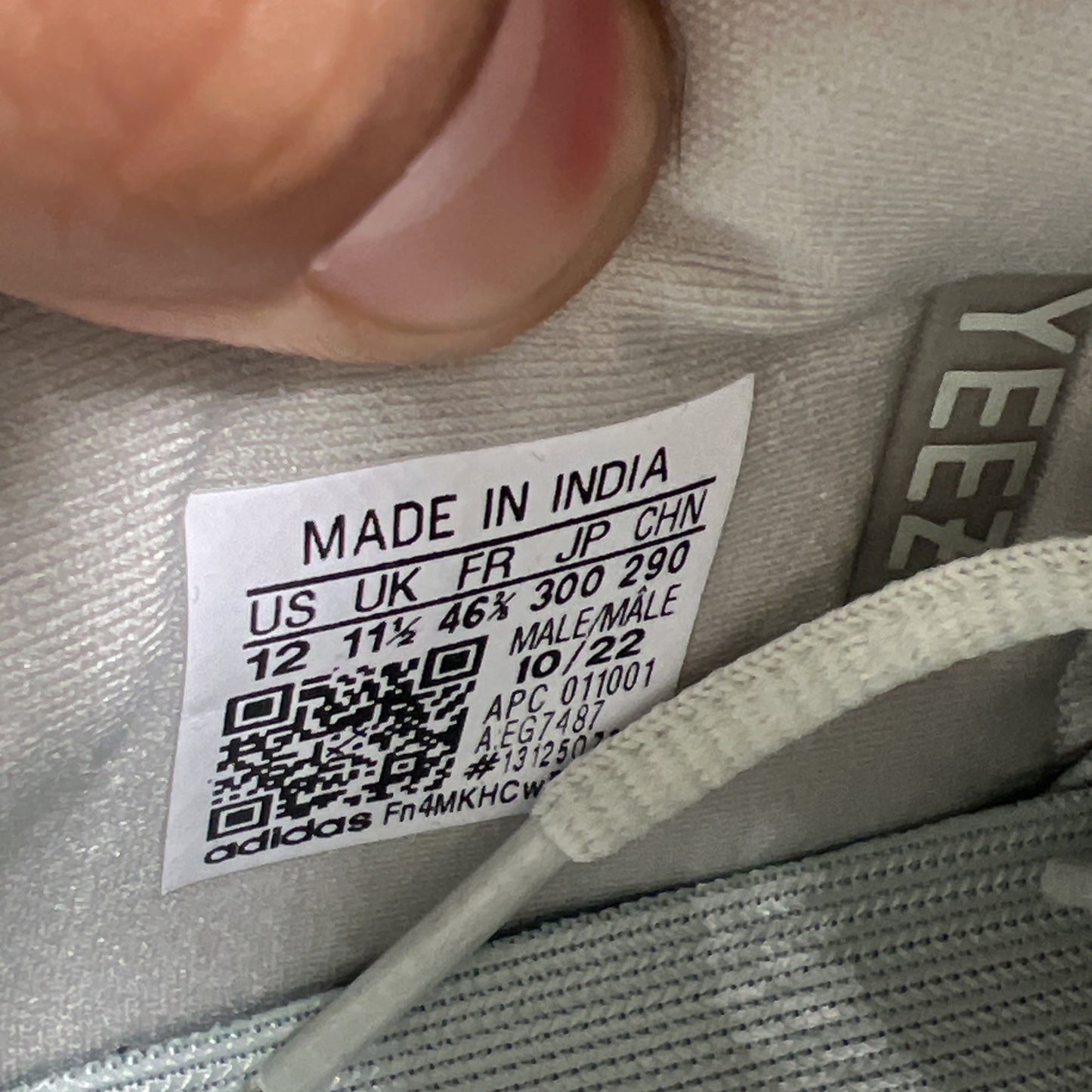 Size 12 - Adidas Yeezy Boost 700 Salt (EG7487)