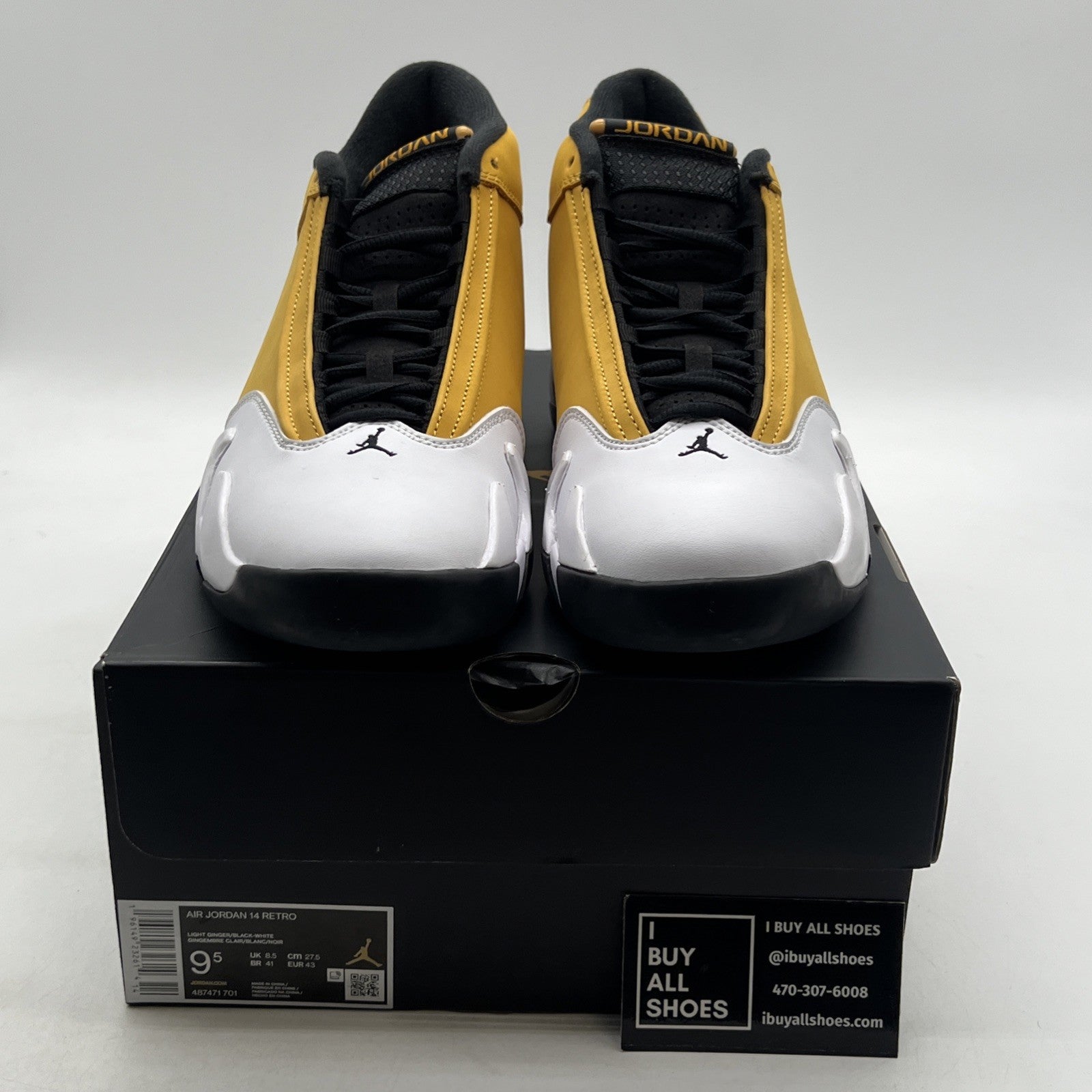 Size 9.5 - Air Jordan 14 Retro Light Ginger 2022 (487471-701)