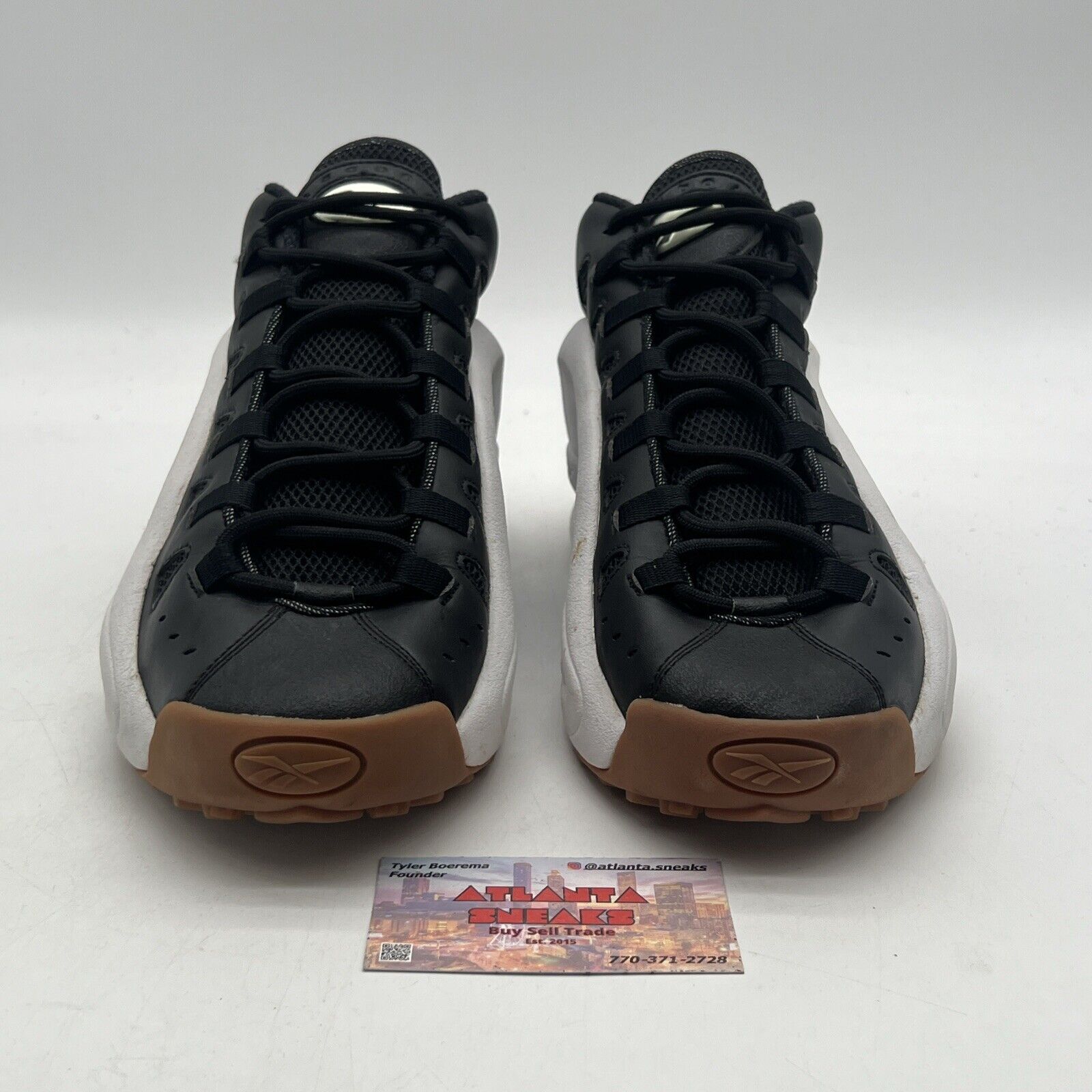 Size 11 - Reebok ES22 Black White Gum Leather (V44948)