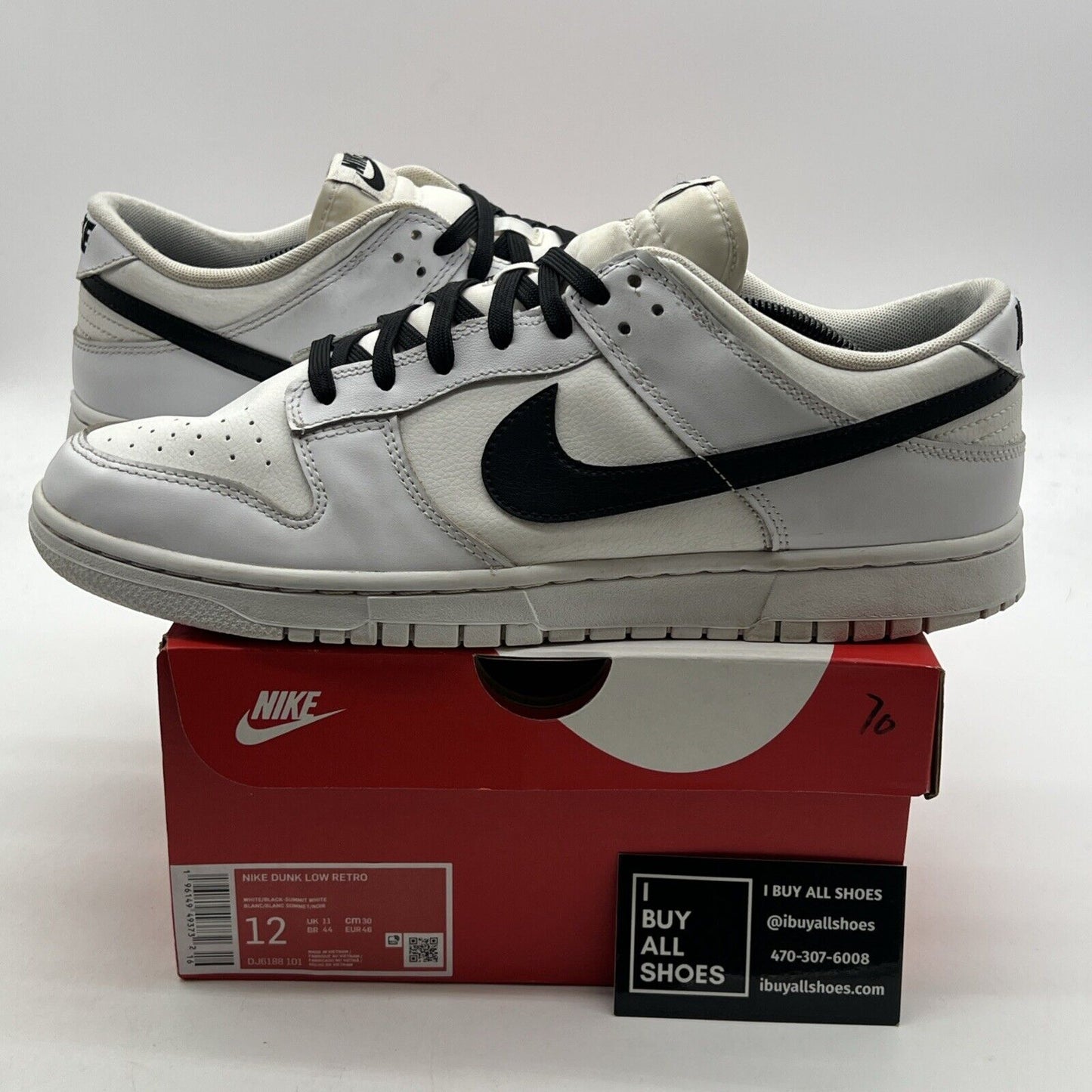 Size 12 - Nike Dunk Low Reverse Panda (DJ6188-101)