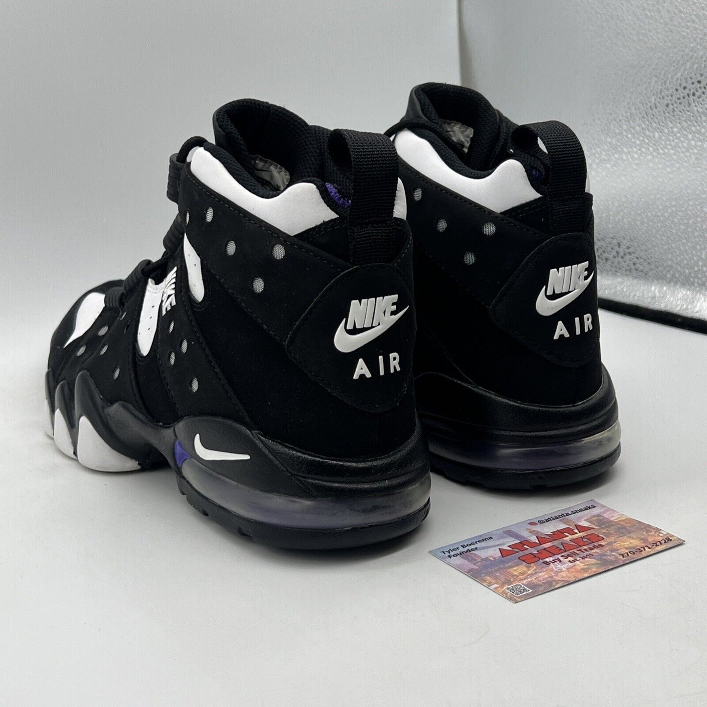 Size 10 - Nike Air Max 2 CB 94 2015 Black Purple Black White Suede (305440-006)