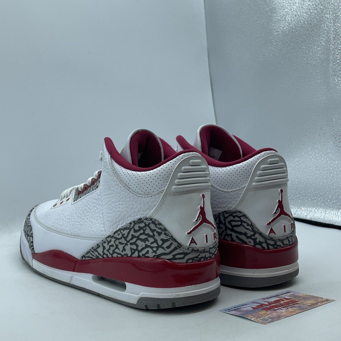 Size 10 - Jordan 3 Retro Mid Cardinal Red Gray White Leather (CT8532-126)