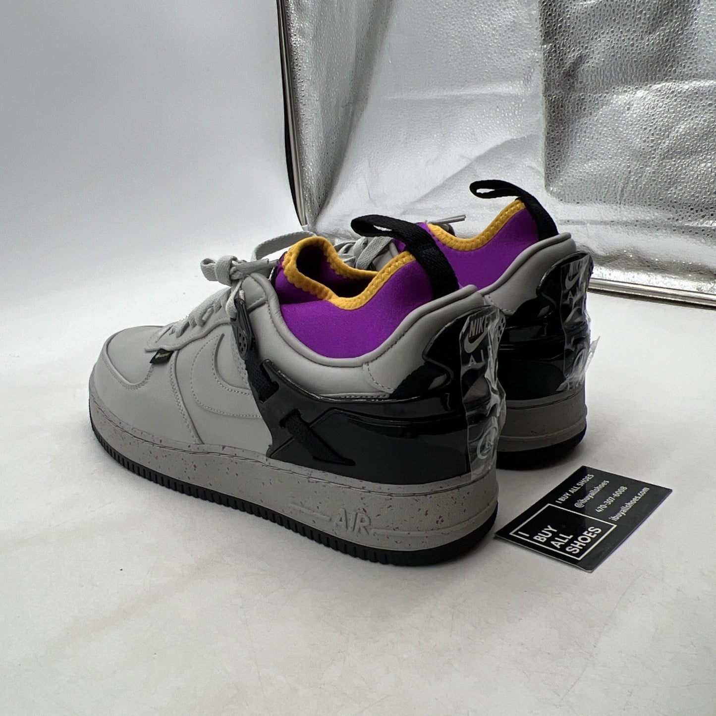 Size 13 - Nike Undercover x Air Force 1 SP GORE-TEX Low Grey Fog (DQ7558-001)