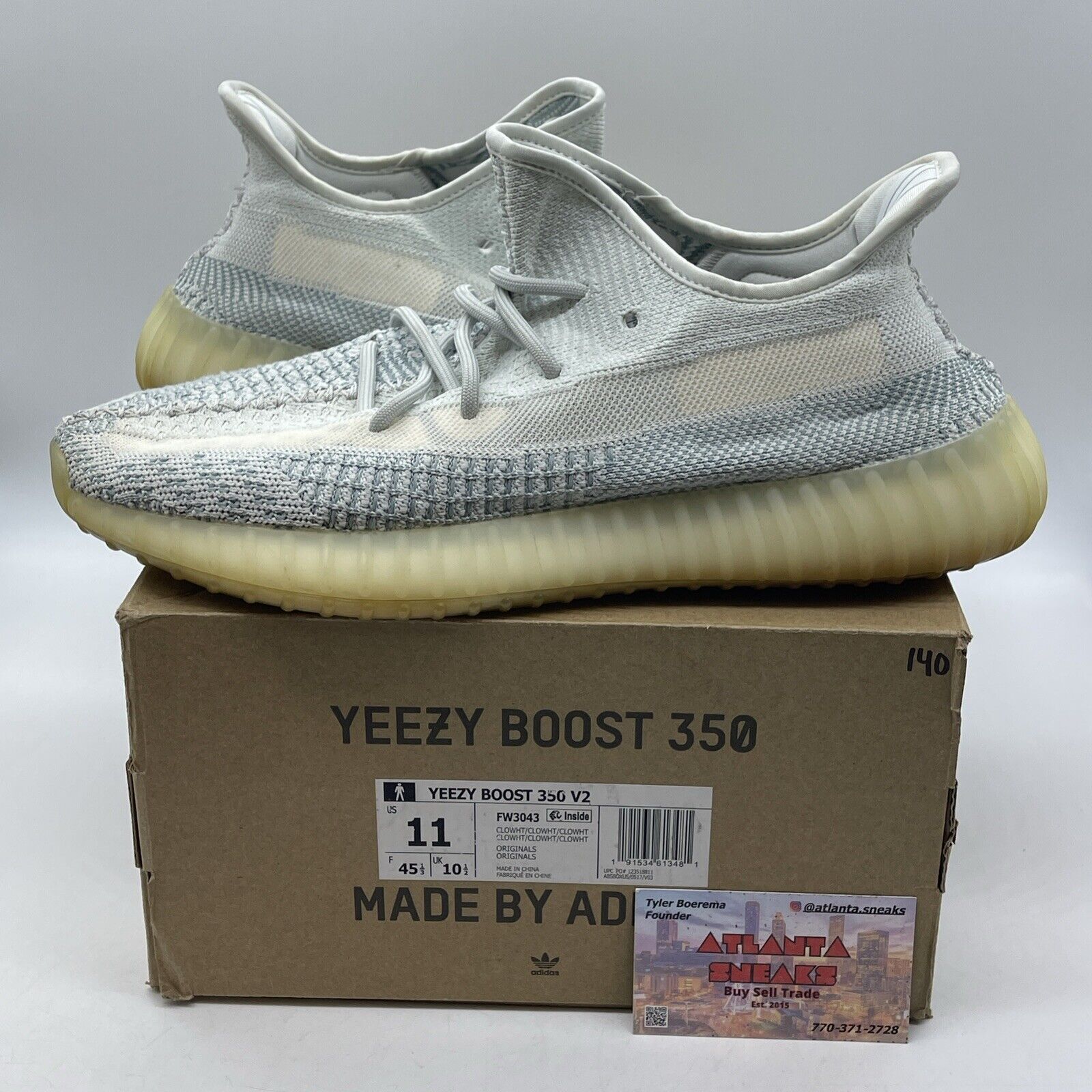 Size 11 - adidas Yeezy Boost 350 V2 Cloud White Non-Reflective White (FW3043)