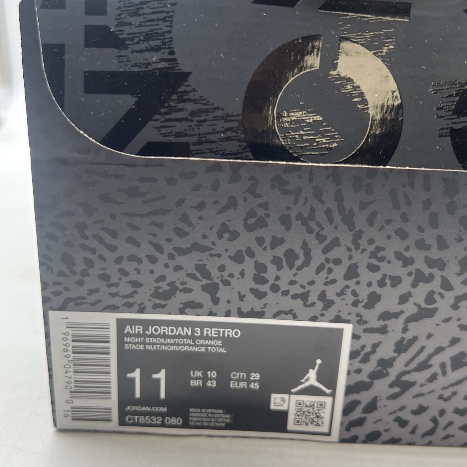 Size 11 - Air Jordan 3 Retro 2023 Mid Fear (CT8532-080)