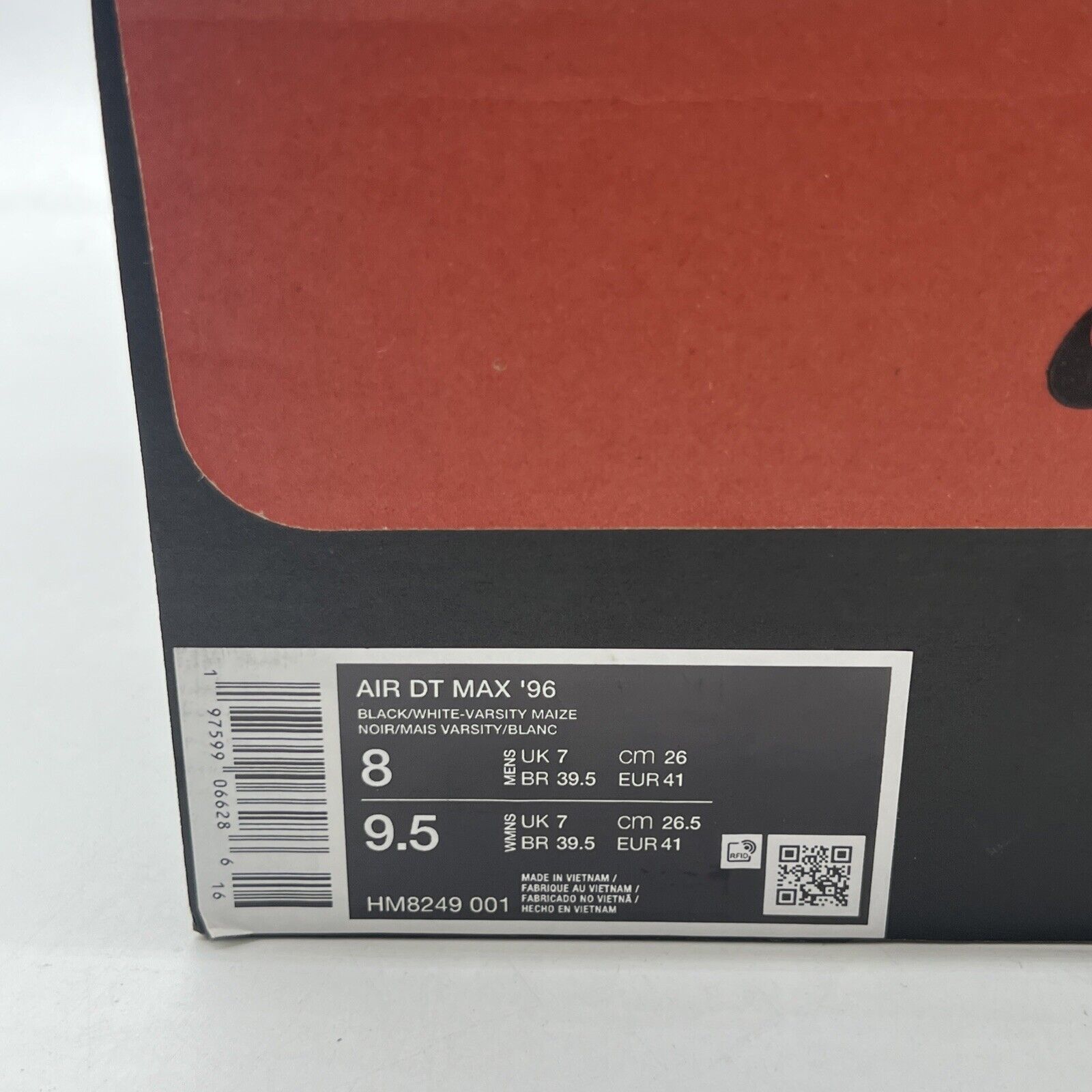 Size 11.5 - Nike Air DT Max ’96 2024 Black White (HM8249-001)