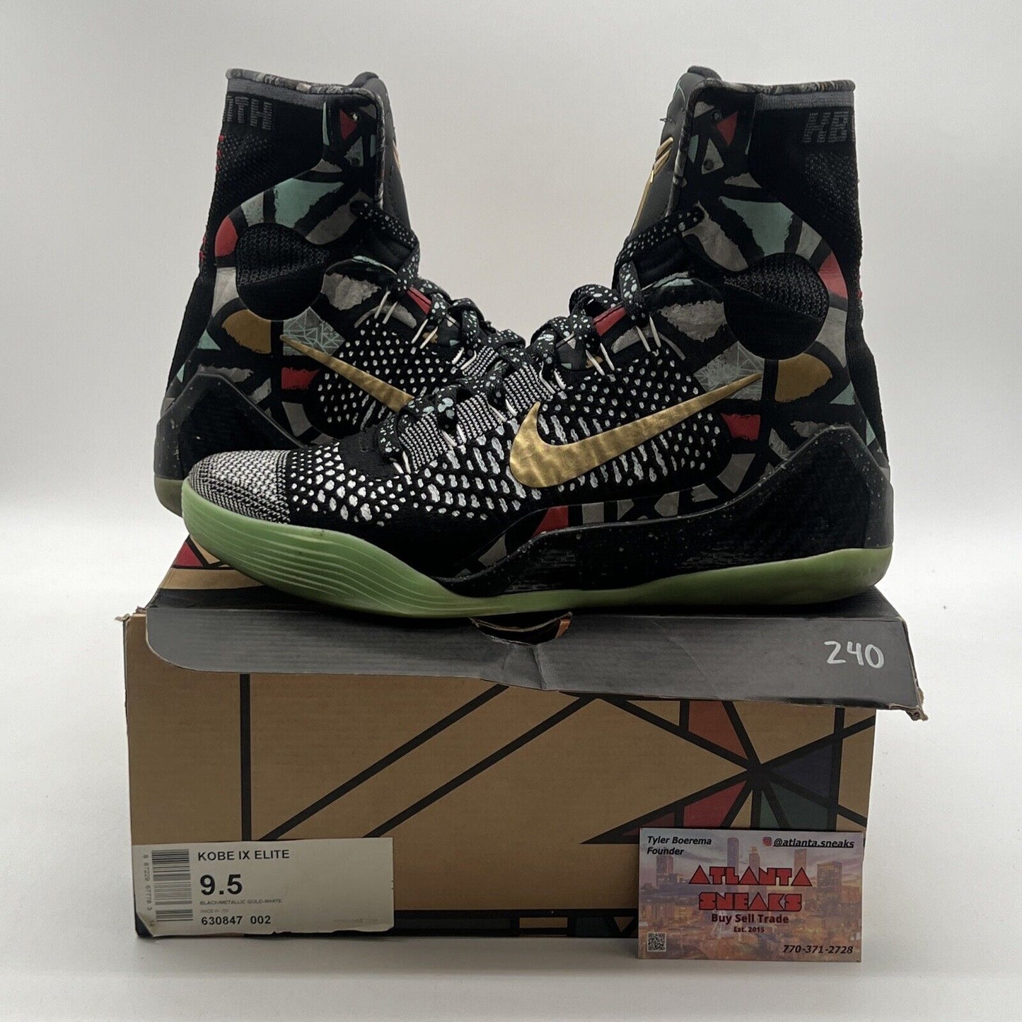 Size 9.5 - Nike Kobe 9 Elite NOLA Gumbo League - Maestro (630847-002)