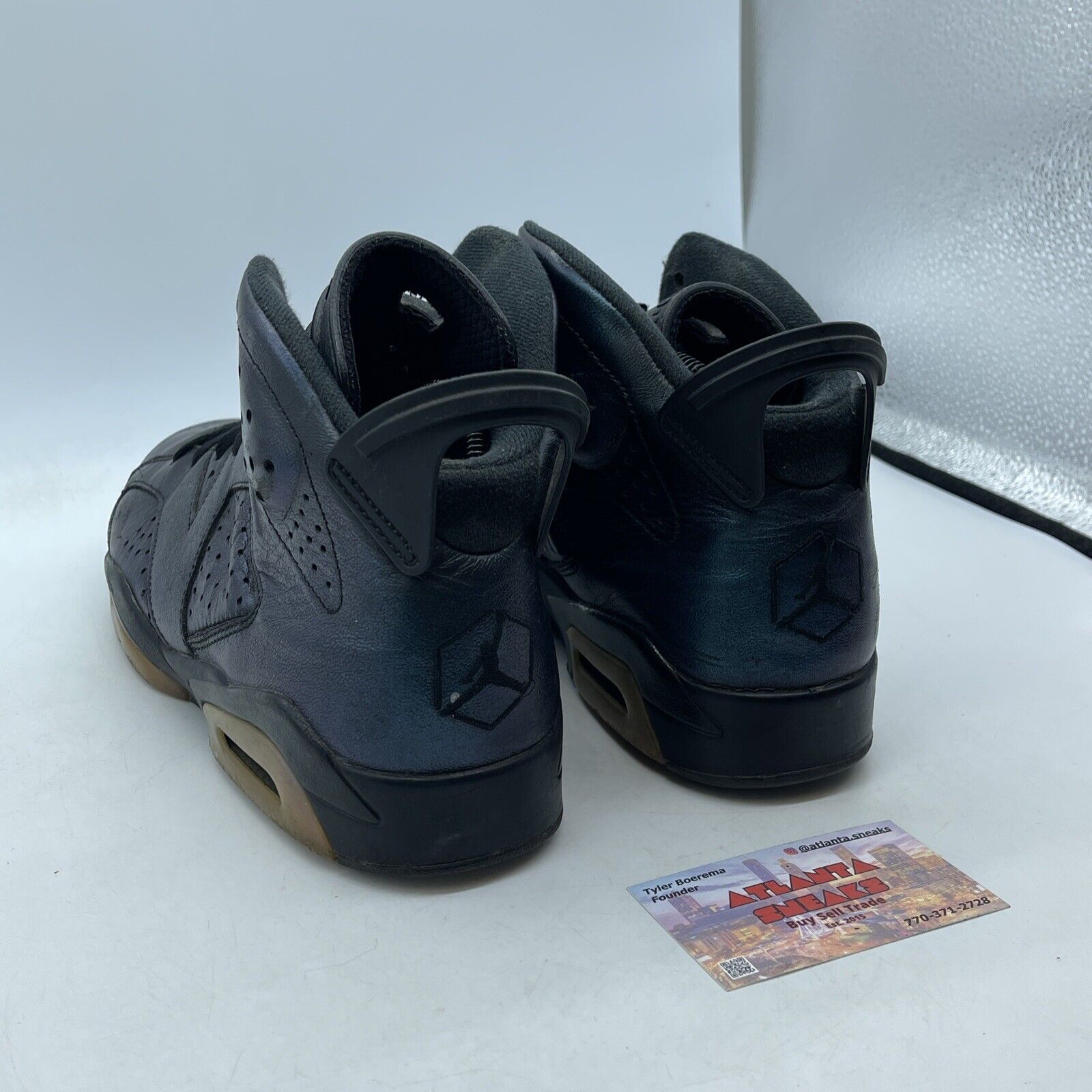 Size 8.5 - Air Jordan 6 Retro All Star - Chameleon Black Leather (907961-015)