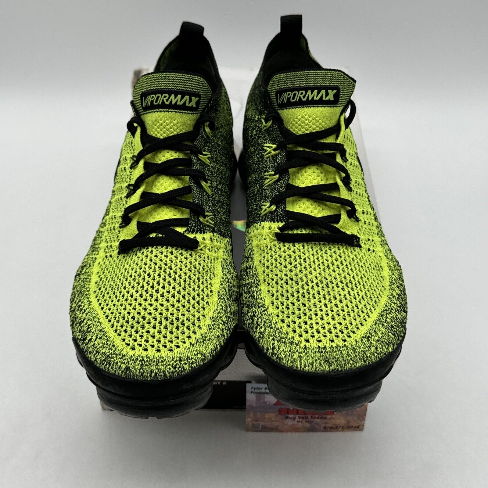 Size 9.5 - Nike Air VaporMax Flyknit 2 Volt 2019