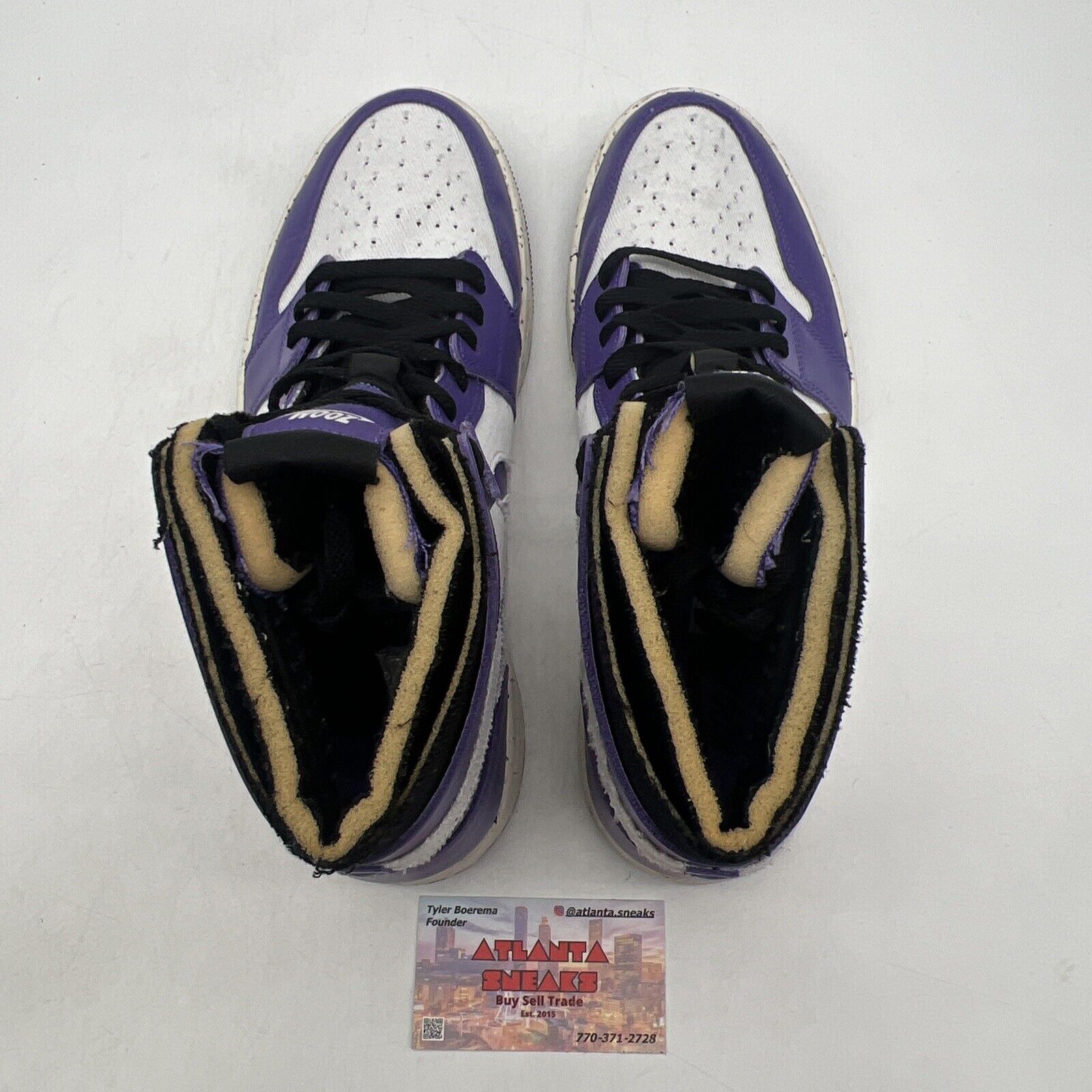 Size 11 - Air Jordan 1 Zoom Comfort High Crater Purple Black White (CT0978-501)