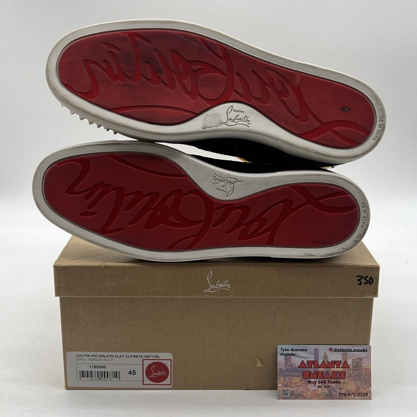 Size 11 - Christian Louboutin Orlato Multicolor High Top Sneaker