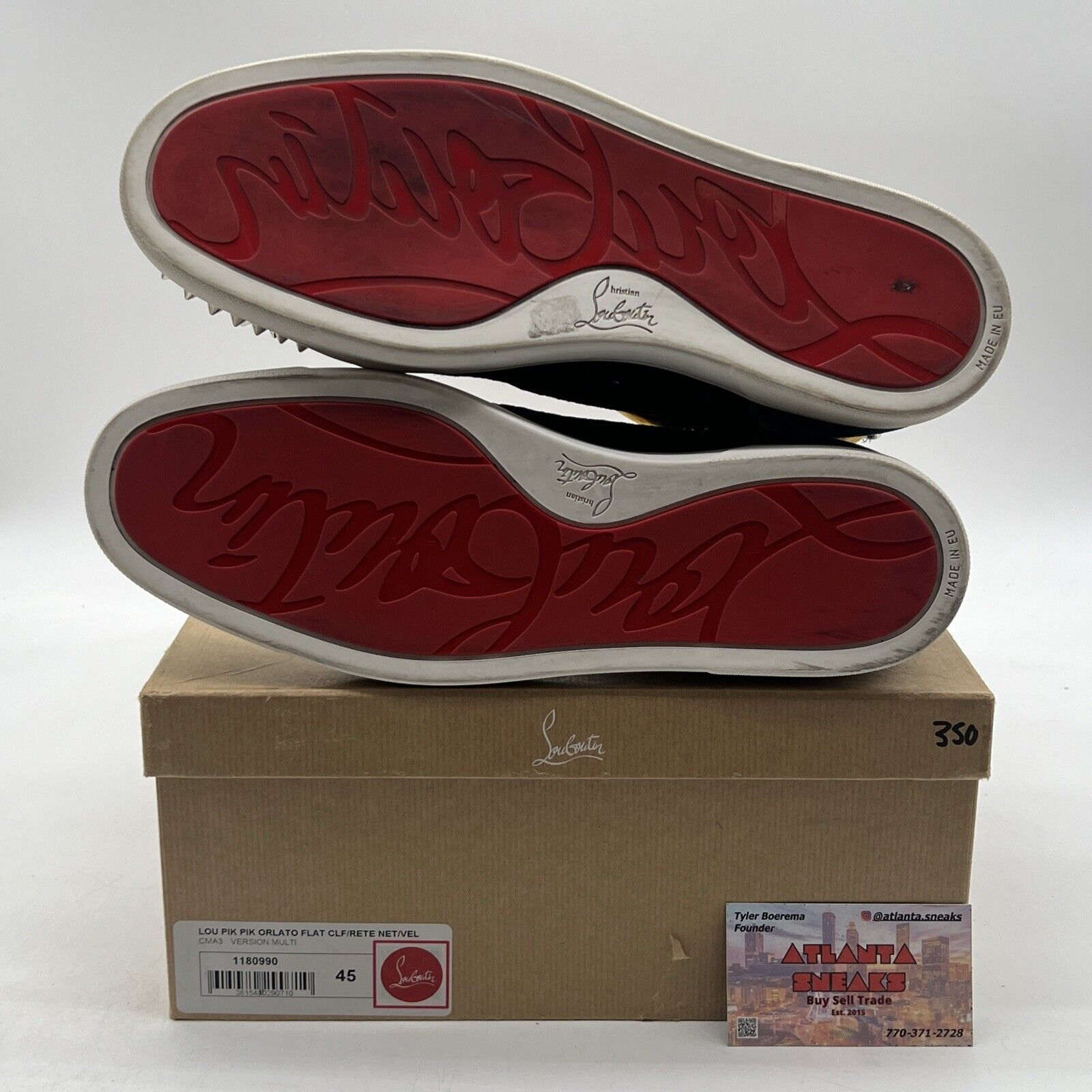 Size 11 - Christian Louboutin Orlato Multicolor High Top Sneaker