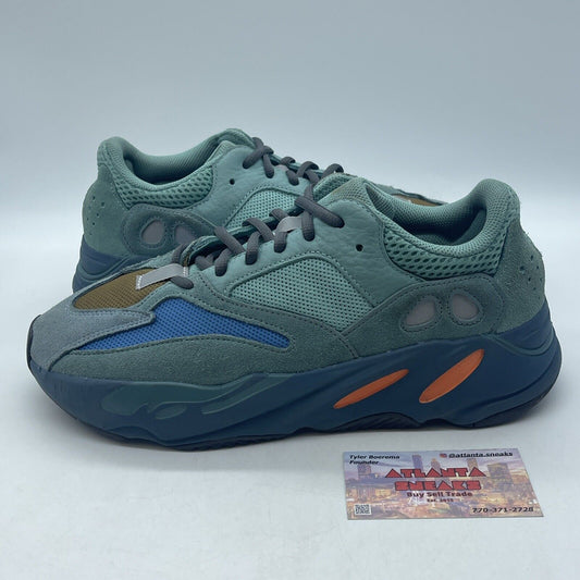 Size 9.5 - adidas Yeezy Boost 700 Faded Azure Blue Orange White (GZ2002)