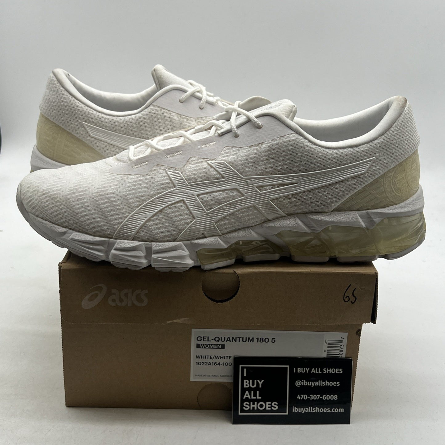 Size 12 - Asics Gel Quantum 180 5 White W (1022A164-100)