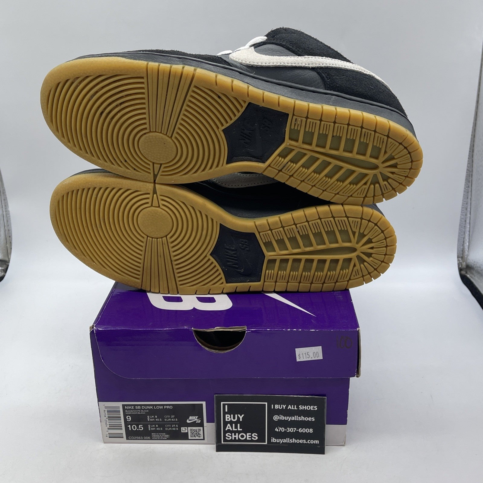 Size 9 - Nike Dunk Low SB Black Gum (CD2563-006)