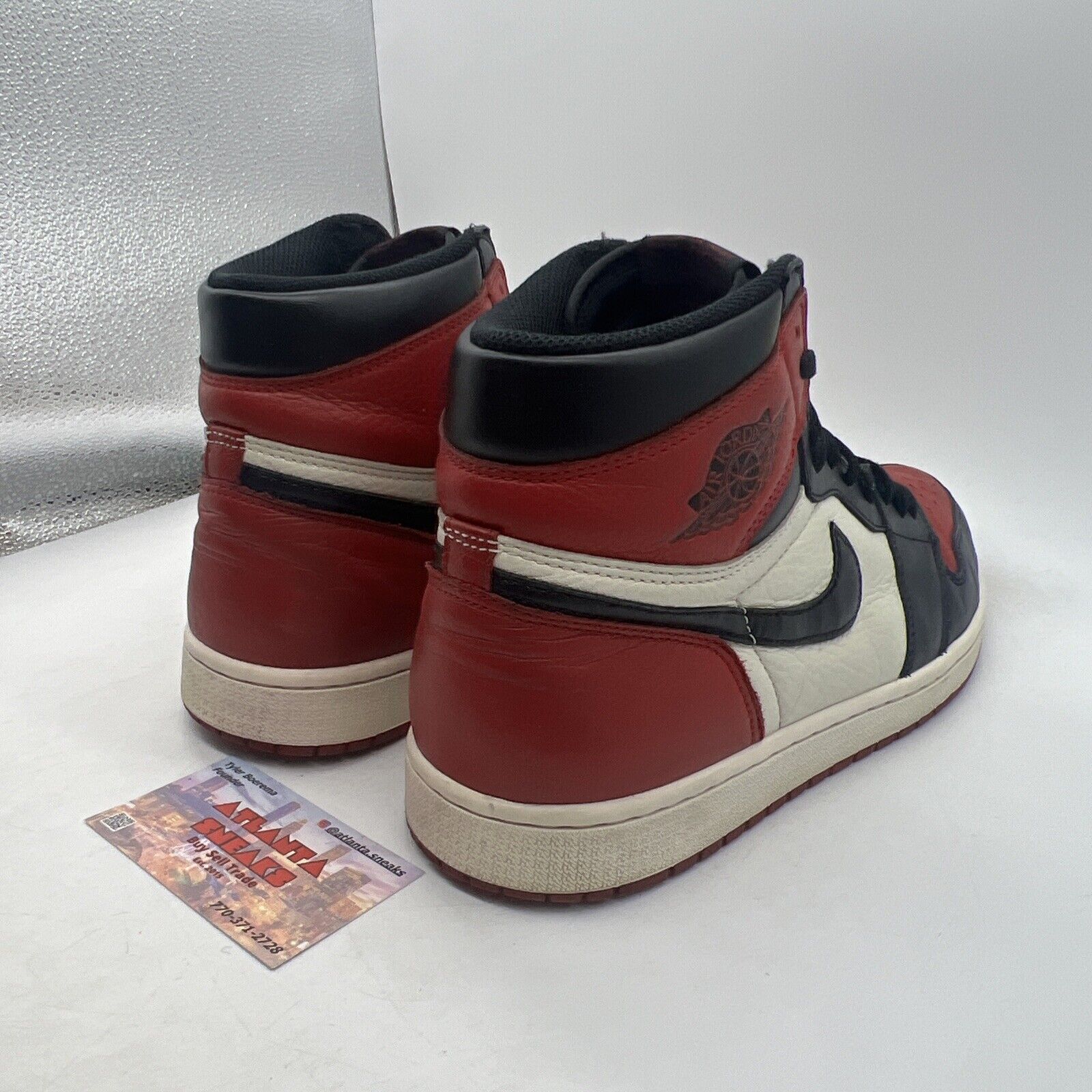 Size 11.5 - Jordan 1 Retro OG High Bred Toe Black White Red Leather (555088-610)