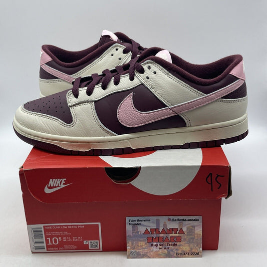 Size 10.5 - Nike Dunk Low Premium Valentine's Day Pink White (DR9705-100)