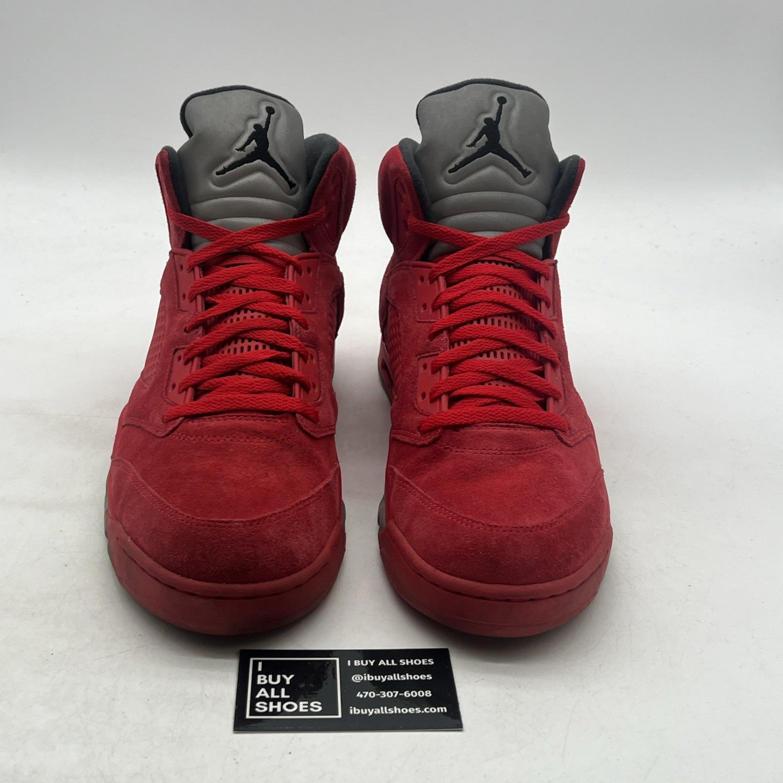 Size 13 - Air Jordan 5 Retro Red Suede (136027-602)
