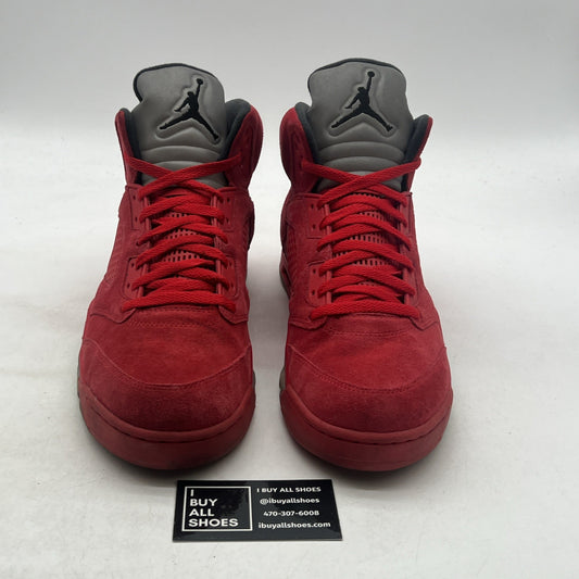 Size 13 - Air Jordan 5 Retro Red Suede (136027-602)