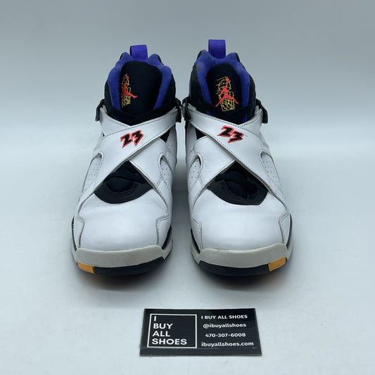 Size 6.5Y (GS) - Jordan 8 Retro High Three-Peat White Leather (305368-142)