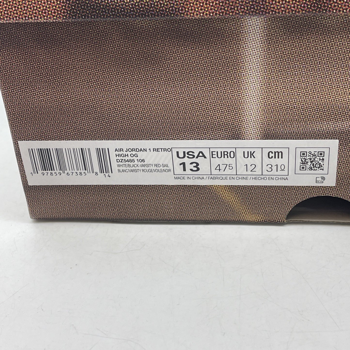 Size 13 - Air Jordan 1 Retro OG High Black Toe Reimagined (DZ5485-106)