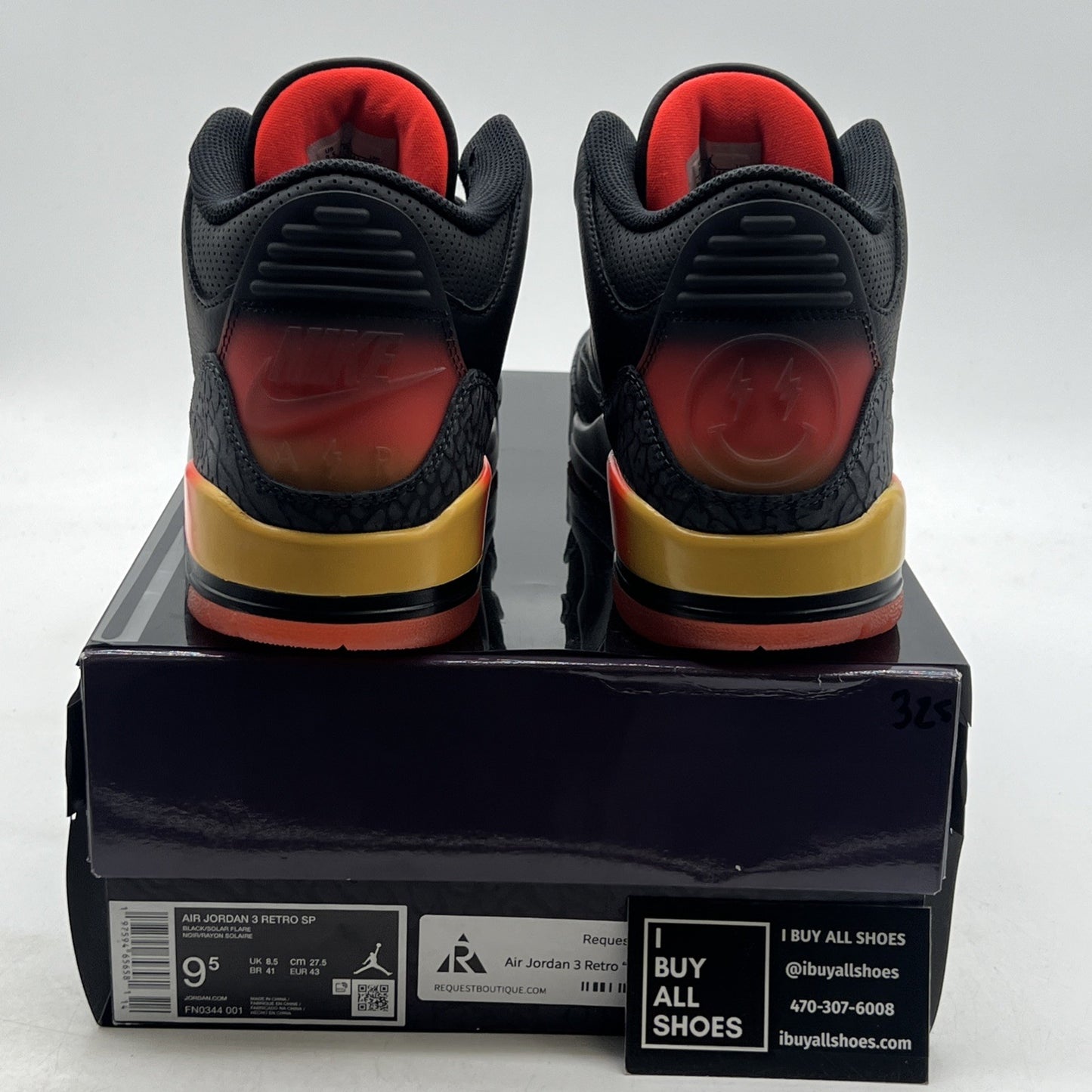 Size 9.5 - J. Balvin x Air Jordan 3 Retro Rio (FN0344-001)